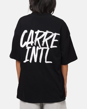 Carre Intl Drop Shoulder T-Shirt Black Comfy Pieces City Smart