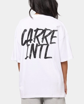 Cool Layer Wear Carre Intl Drop Shoulder T-Shirt White