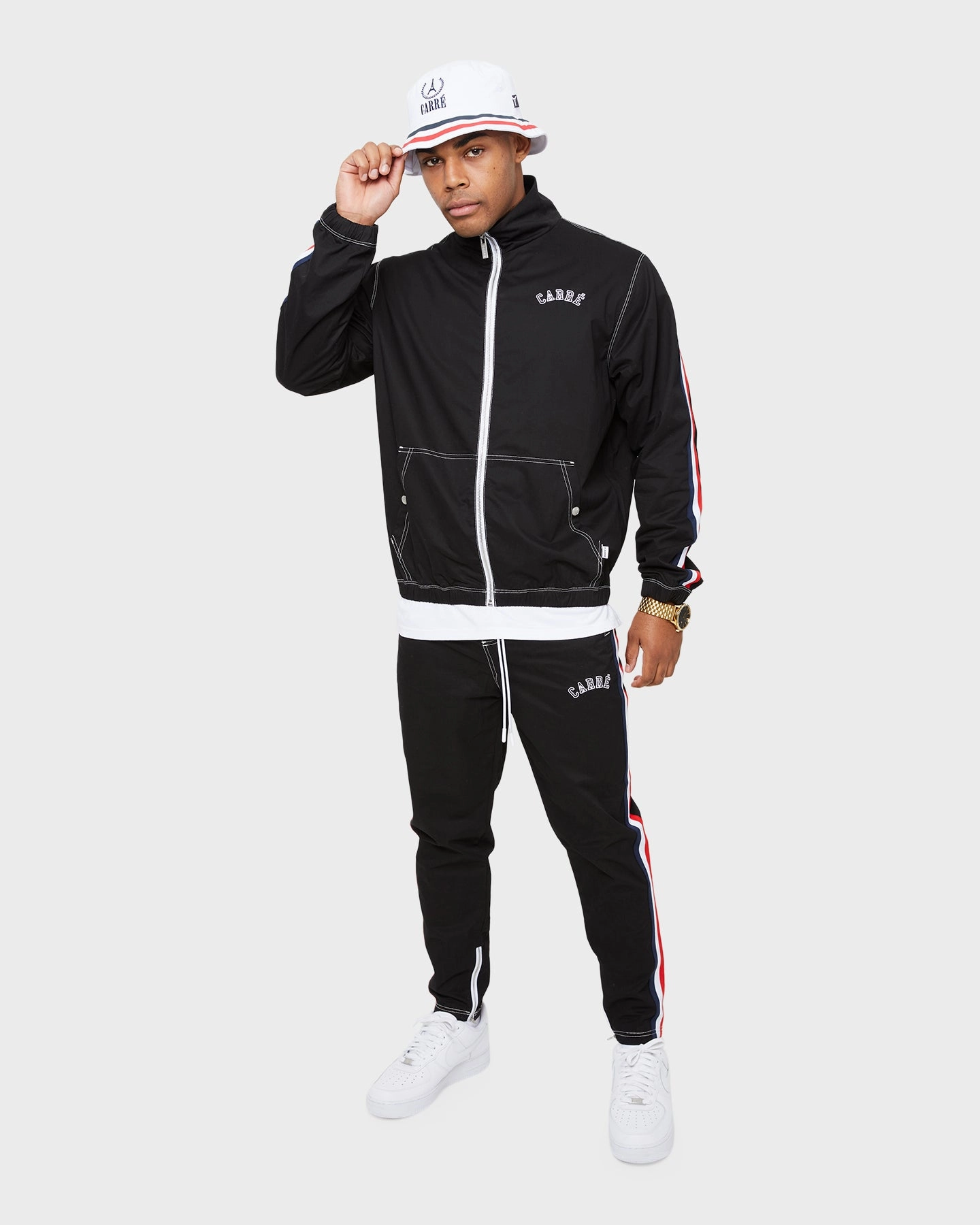 Carre Jog Track Jacket Black Perfection