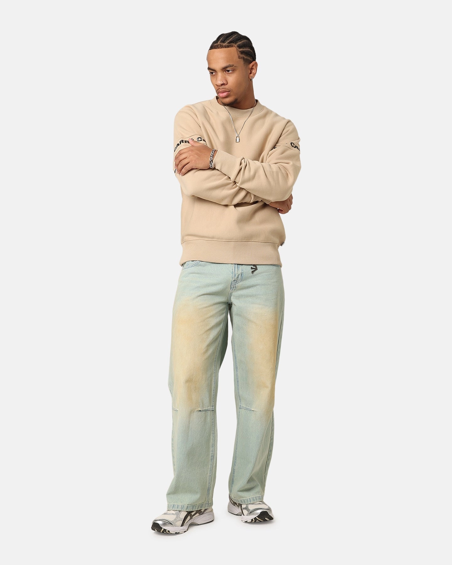 Carre La Manche 2.0 Crewneck Stone Flexible Elbow Patches