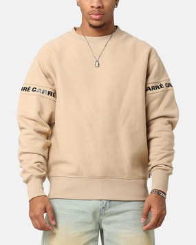 Glow In The Dark Accents Non Restrictive Movement Carre La Manche 2.0 Crewneck Stone