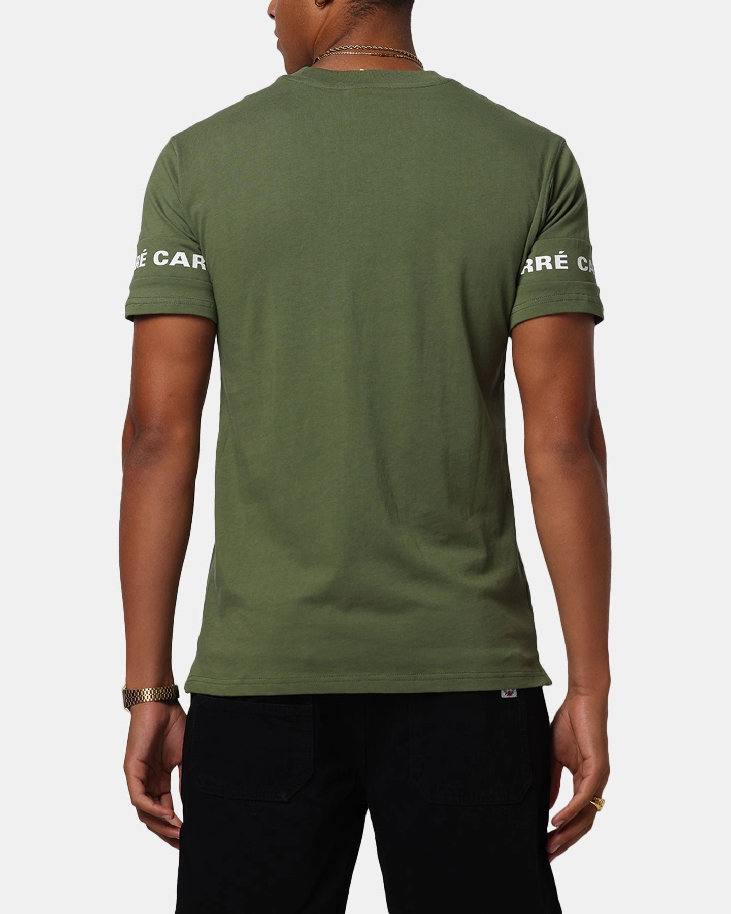 Light Outfit Flexible Neckline Carre La Manche T-Shirt Khaki