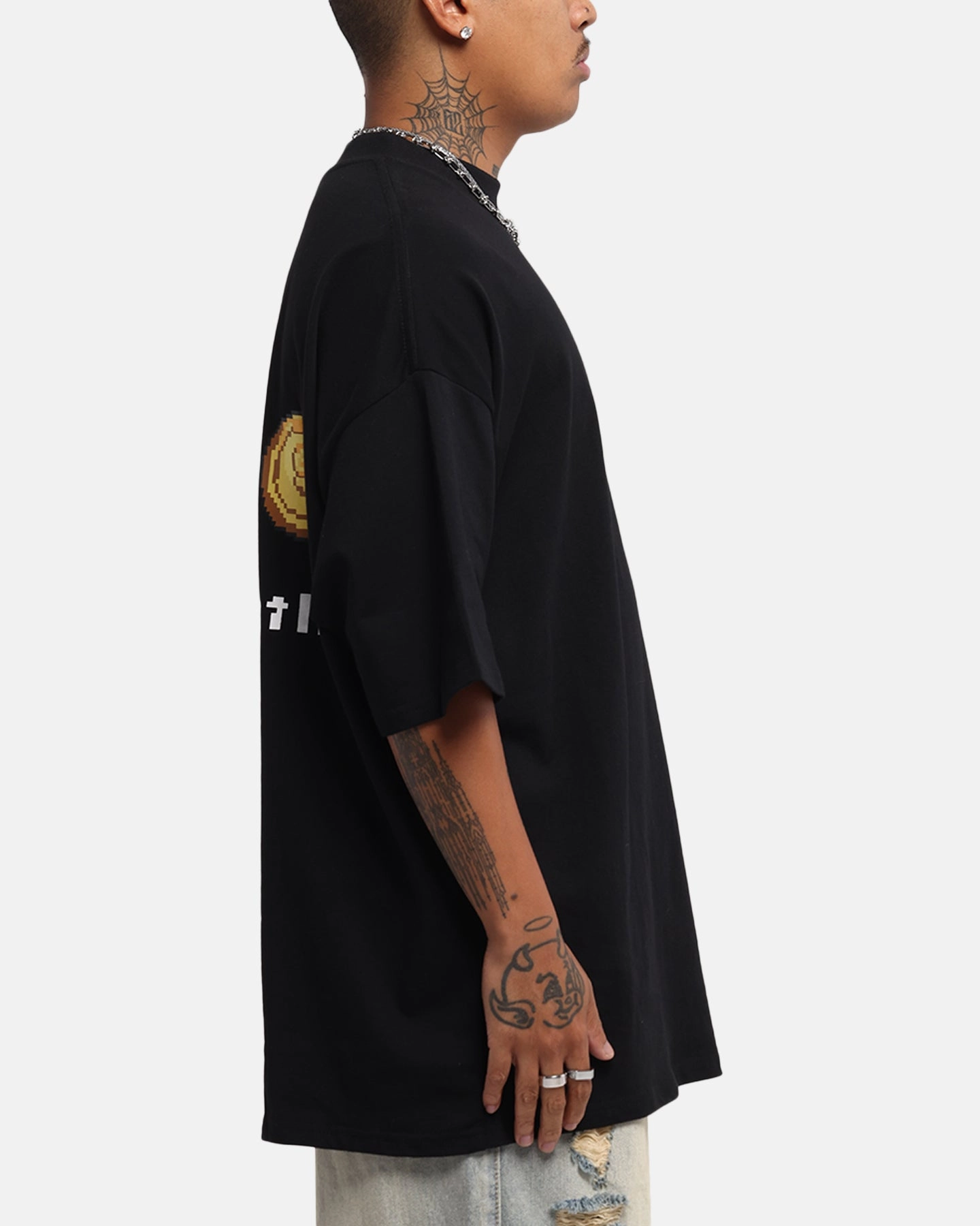 Carre Level Up Mock Neck T-Shirt Black Quick Wear Chill Vibes