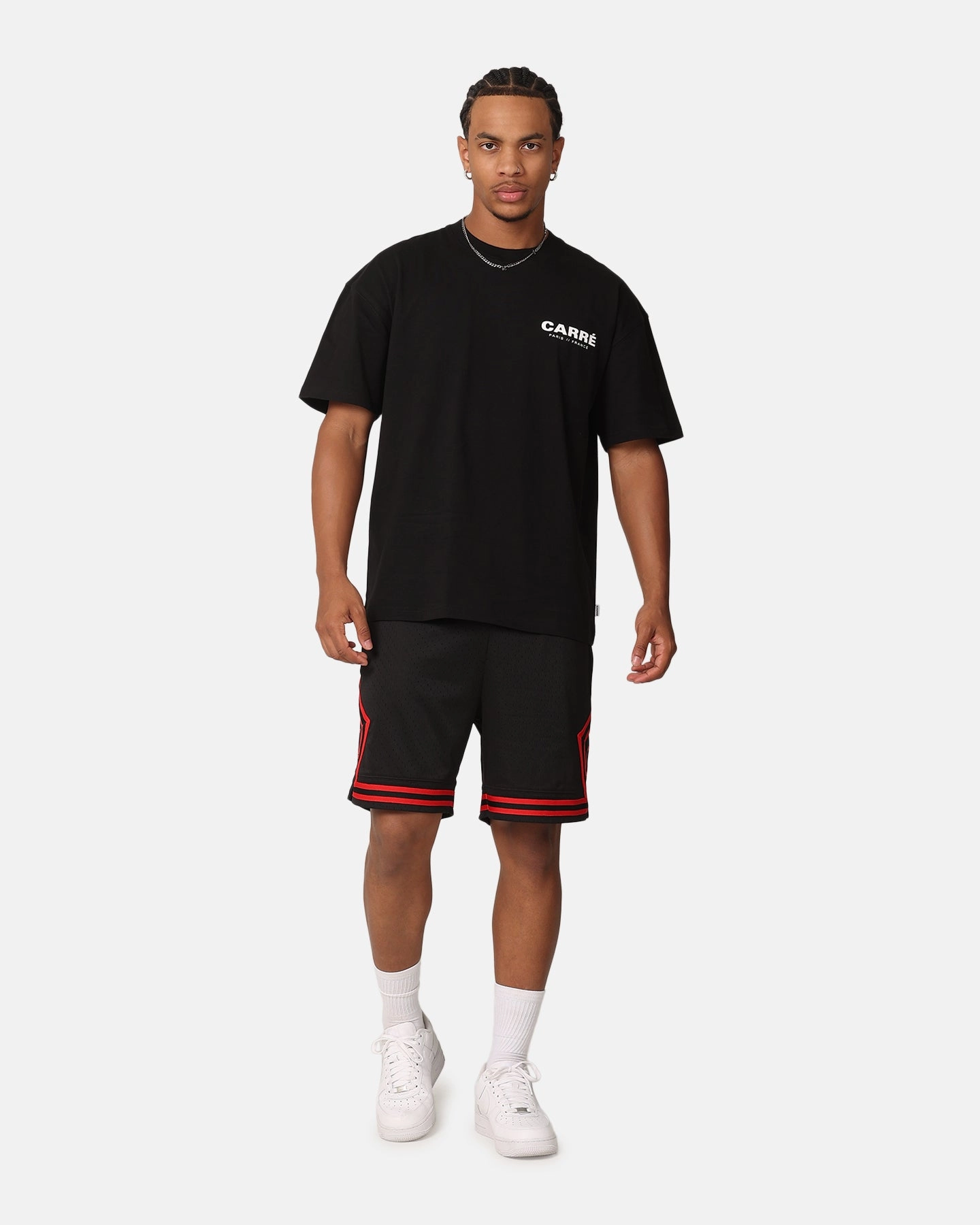Carre Logo T-Shirt Black Premium Material Cozy Vibes