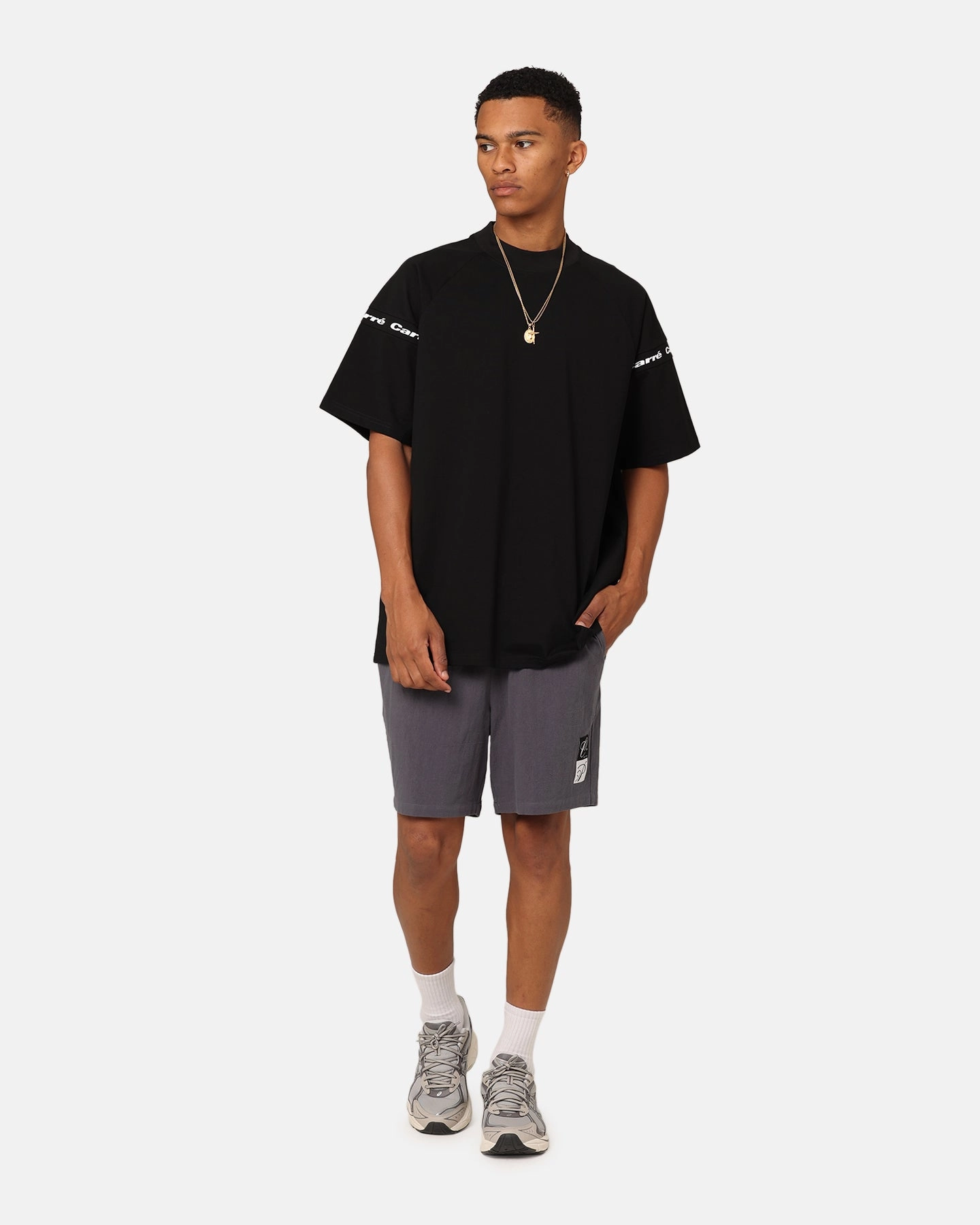 Carre Luxe Linen Shorts Grey water sports clothing