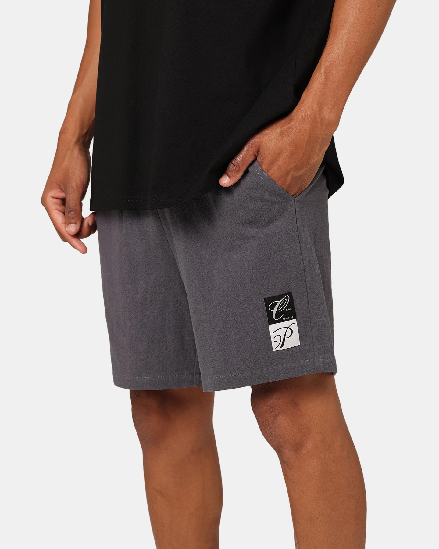 Carre Luxe Linen Shorts Grey finance industry