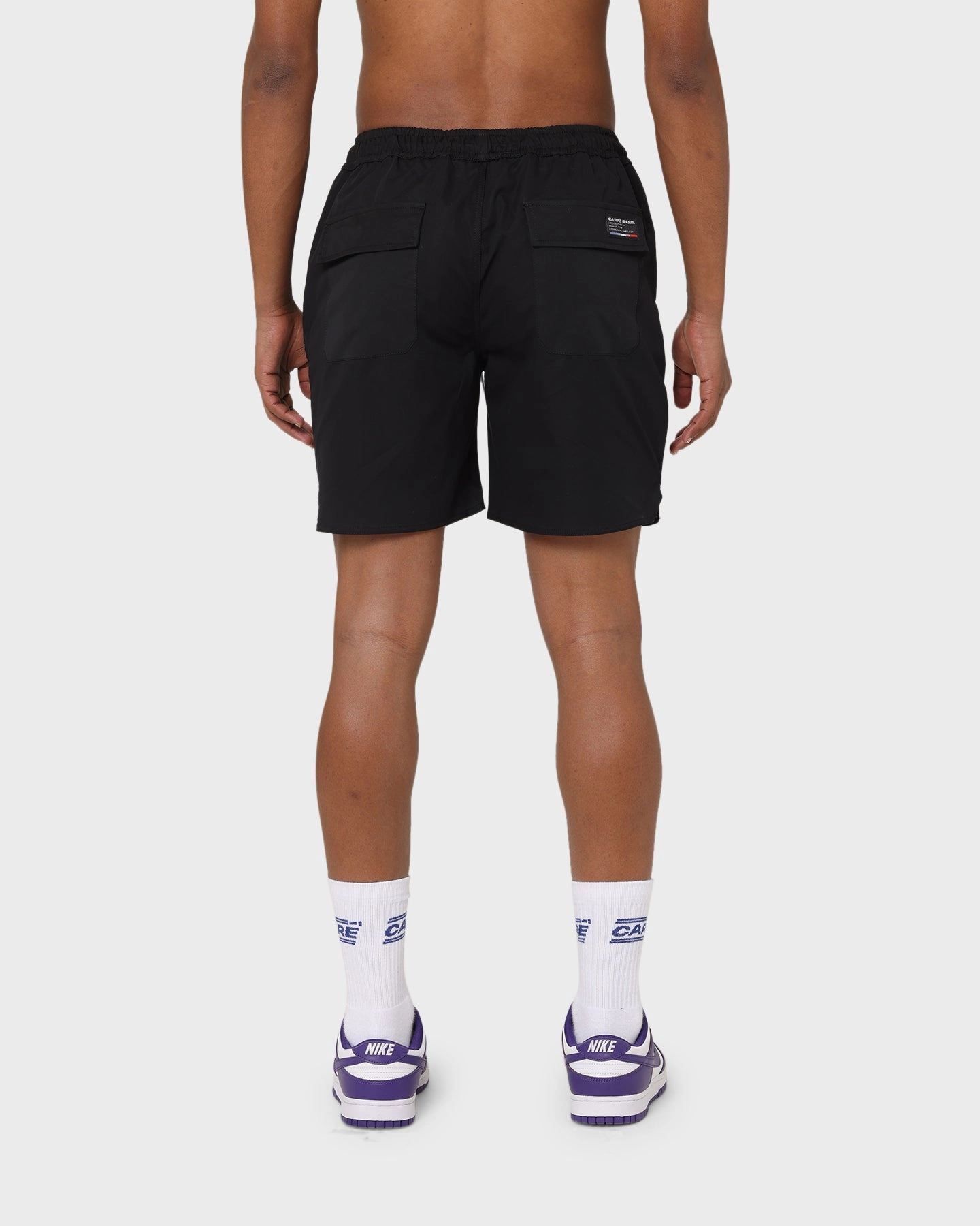 Carre Men's Hardi La Plage Shorts Black Fit Design Gusseted Crotch