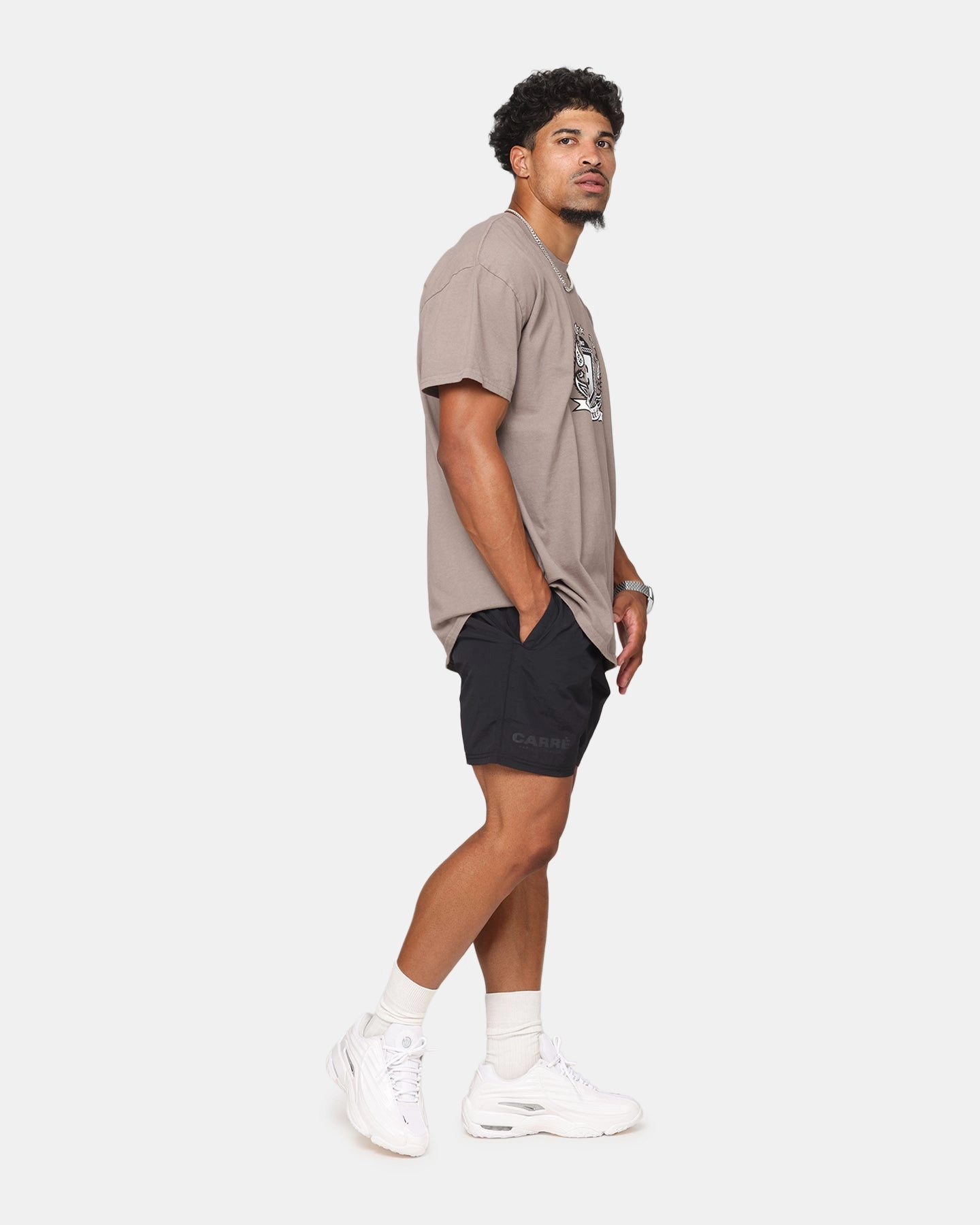 Non Irritating Seams Carre Motion Beach Shorts Black
