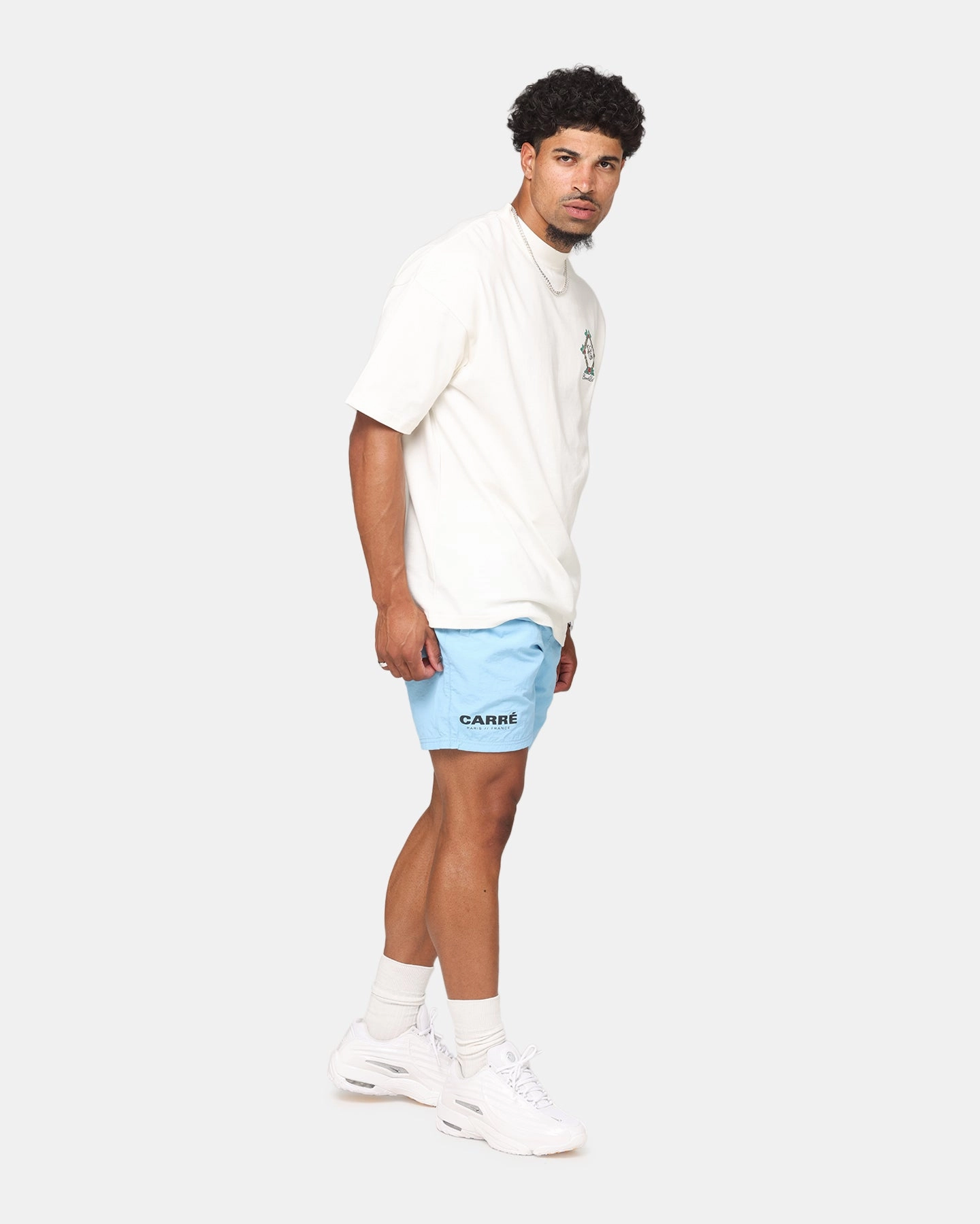 Carre Motion Beach Shorts Light Blue teenagers tropical style
