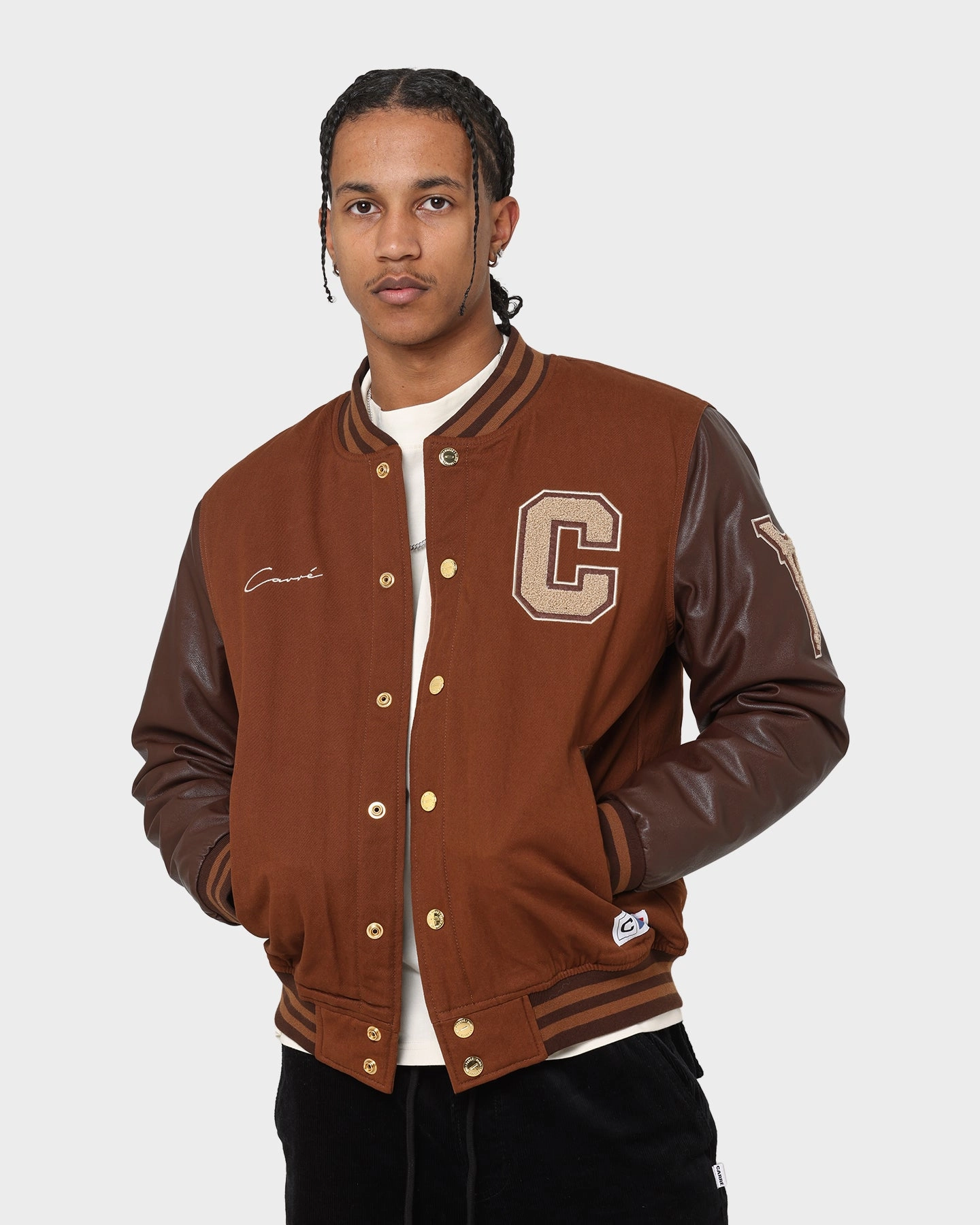 Assist Product Carre MVP Varsity Jacket Chocolate