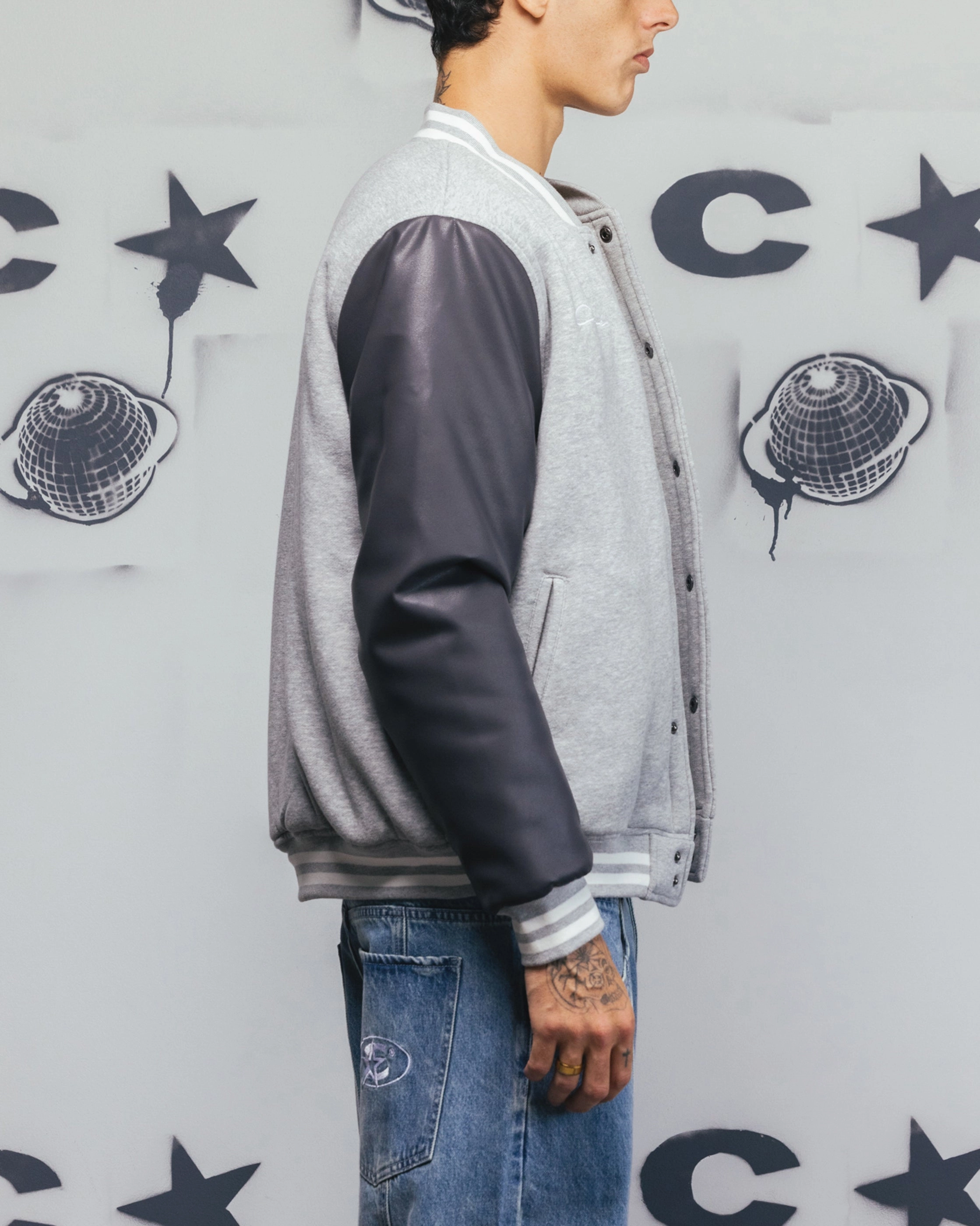 Carre MVP Varsity Jacket Grey Windbreaker Tech