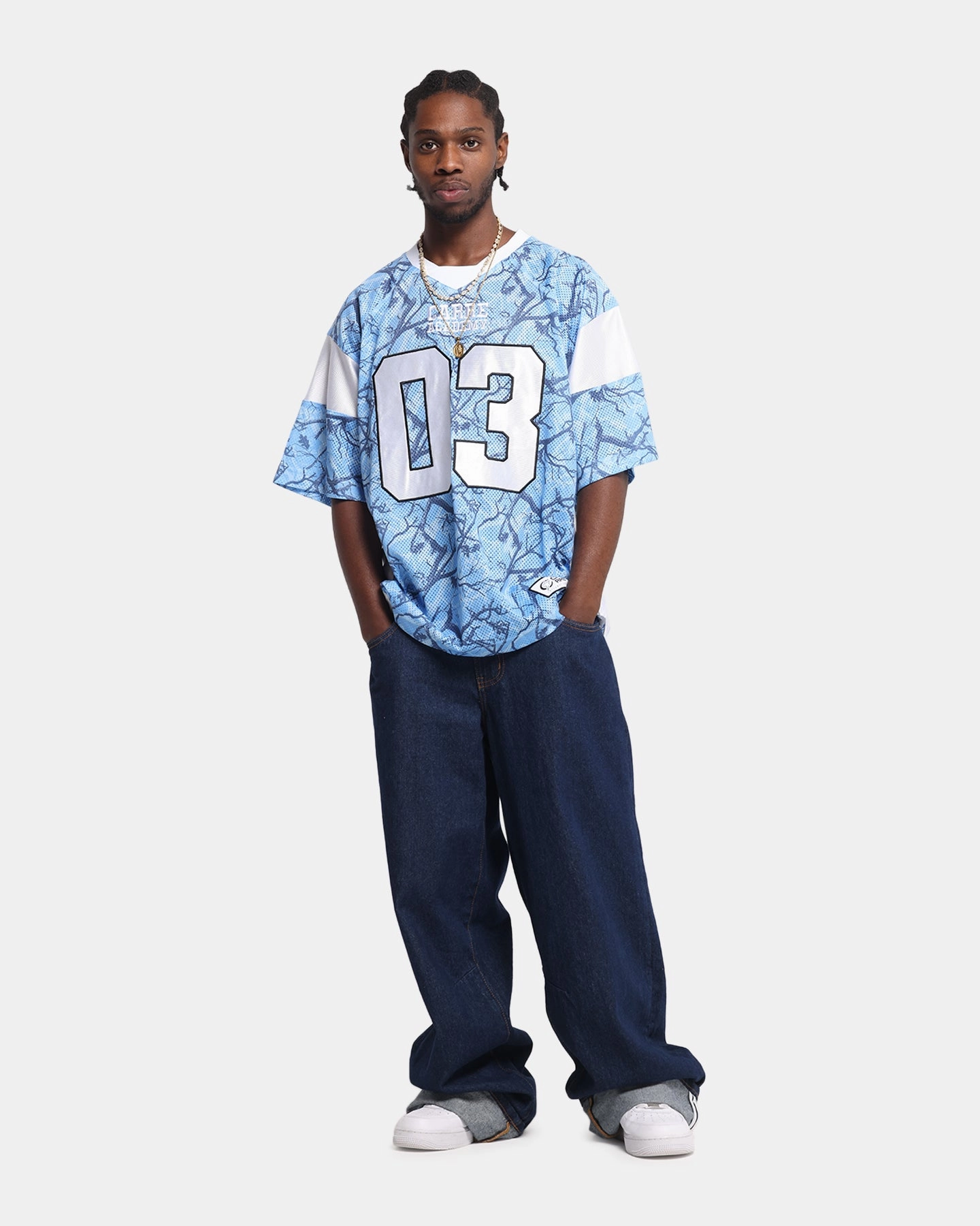 Outdoor Essentials Training Clothes Carre Outlaw Jersey Light Blue Real Tree