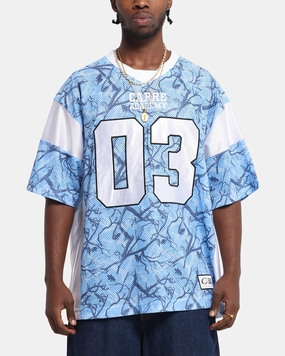 Advanced Sweat Wicking Bonded Seamless Carre Outlaw Jersey Light Blue Real Tree