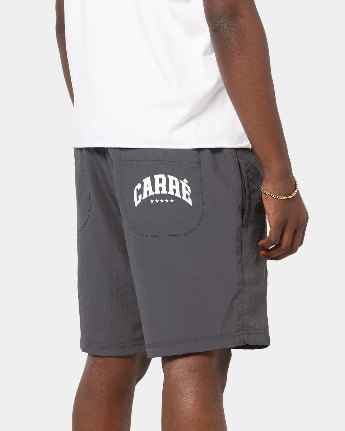Carre Panelled Nylon Shorts Black agriculture industry