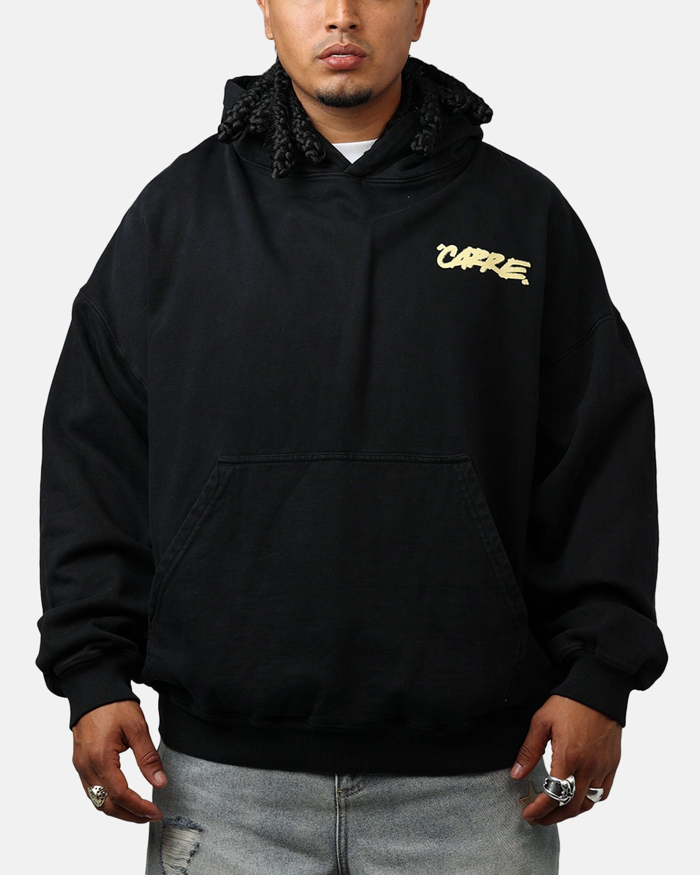 Passport Carre Passport Hoodie Black