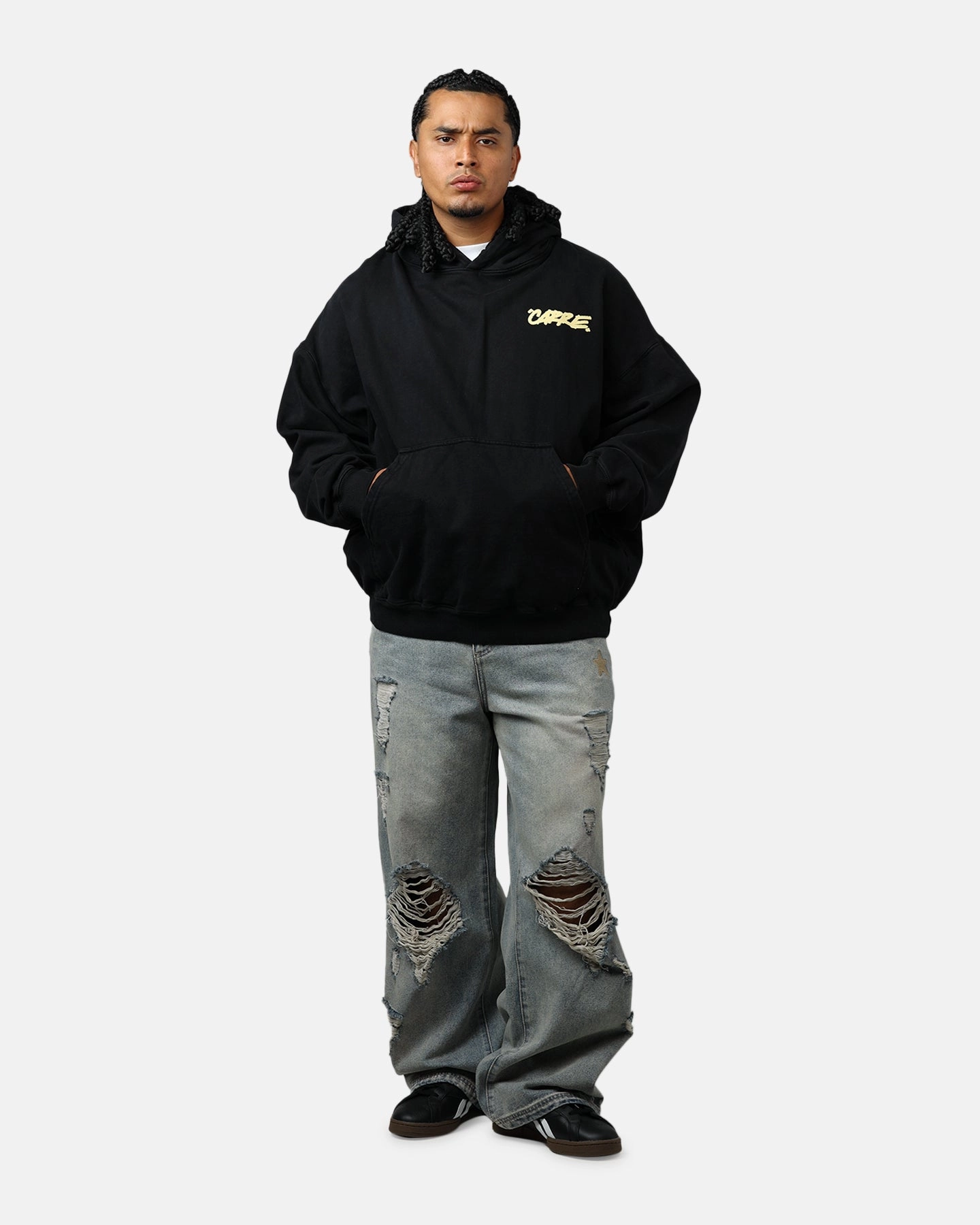 Product Present Carre Passport Hoodie Black