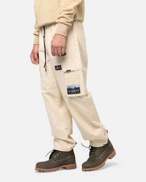 Wardrobe Essential StainResistantFinish Carre Patchwork Cargo Jogger Cream