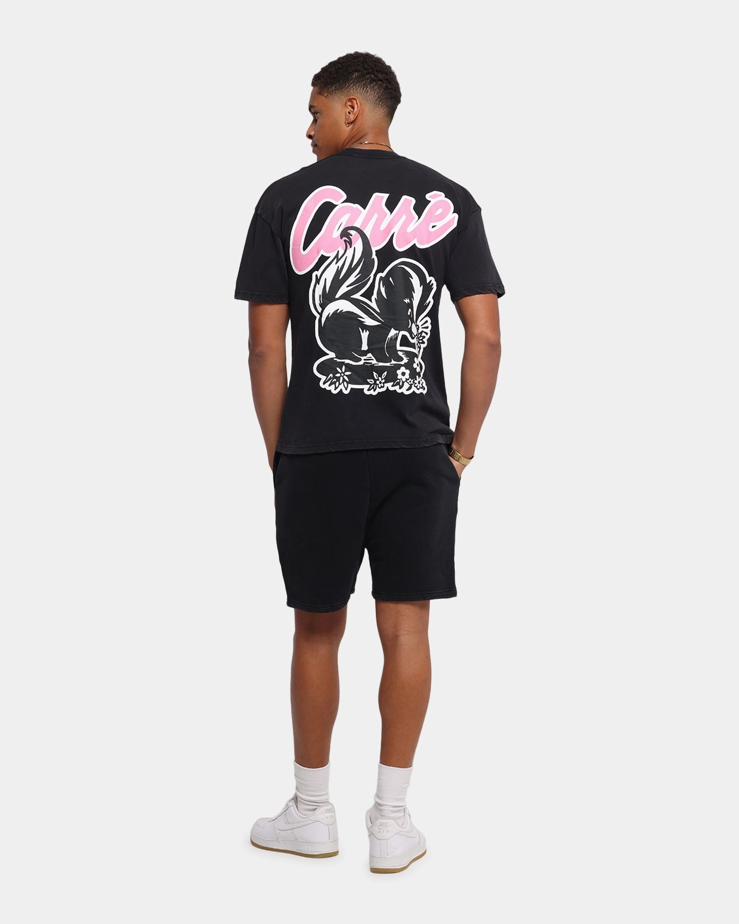 Carre Pepe T-Shirt Black Acidwash NonIrritating Fabric