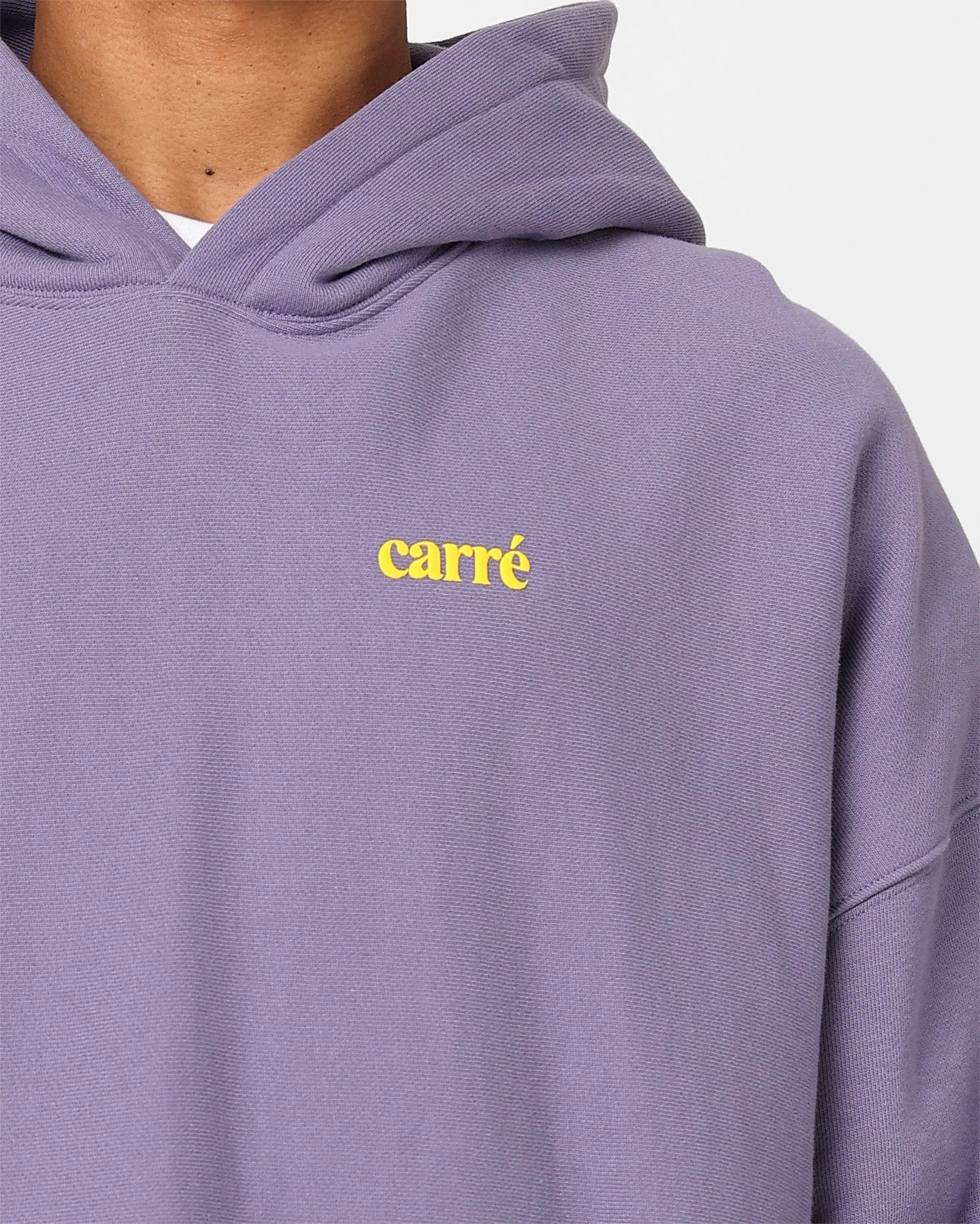 WrinkleResistant Carre Petal Oversized Hoodie Purple