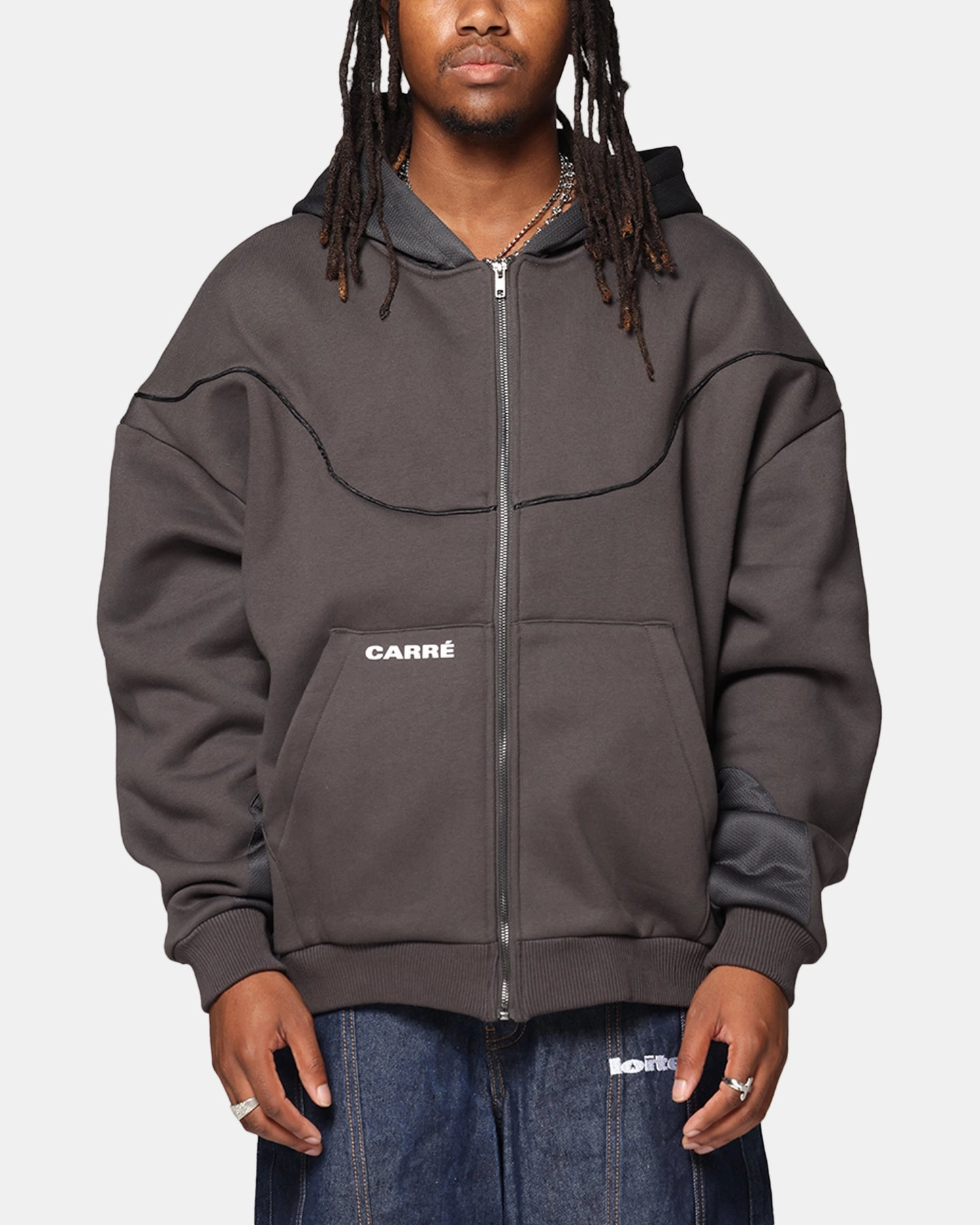 Elastic Free Carre Pipeline Hoodie Grey