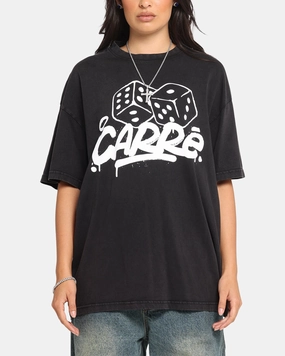Carre Players Choice T-Shirt Black Acidwash Essential Style Wear Elegant