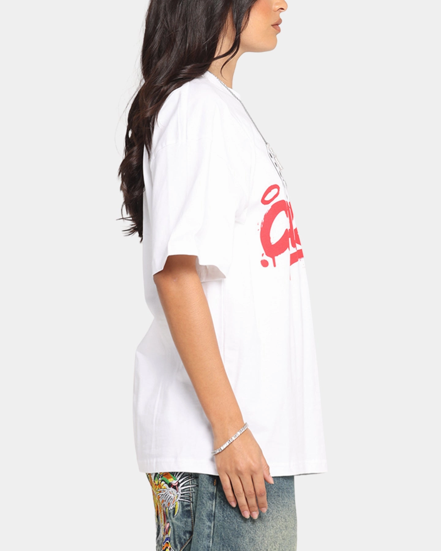 Carre Players Choice T-Shirt White Cozy Wear Abstract print