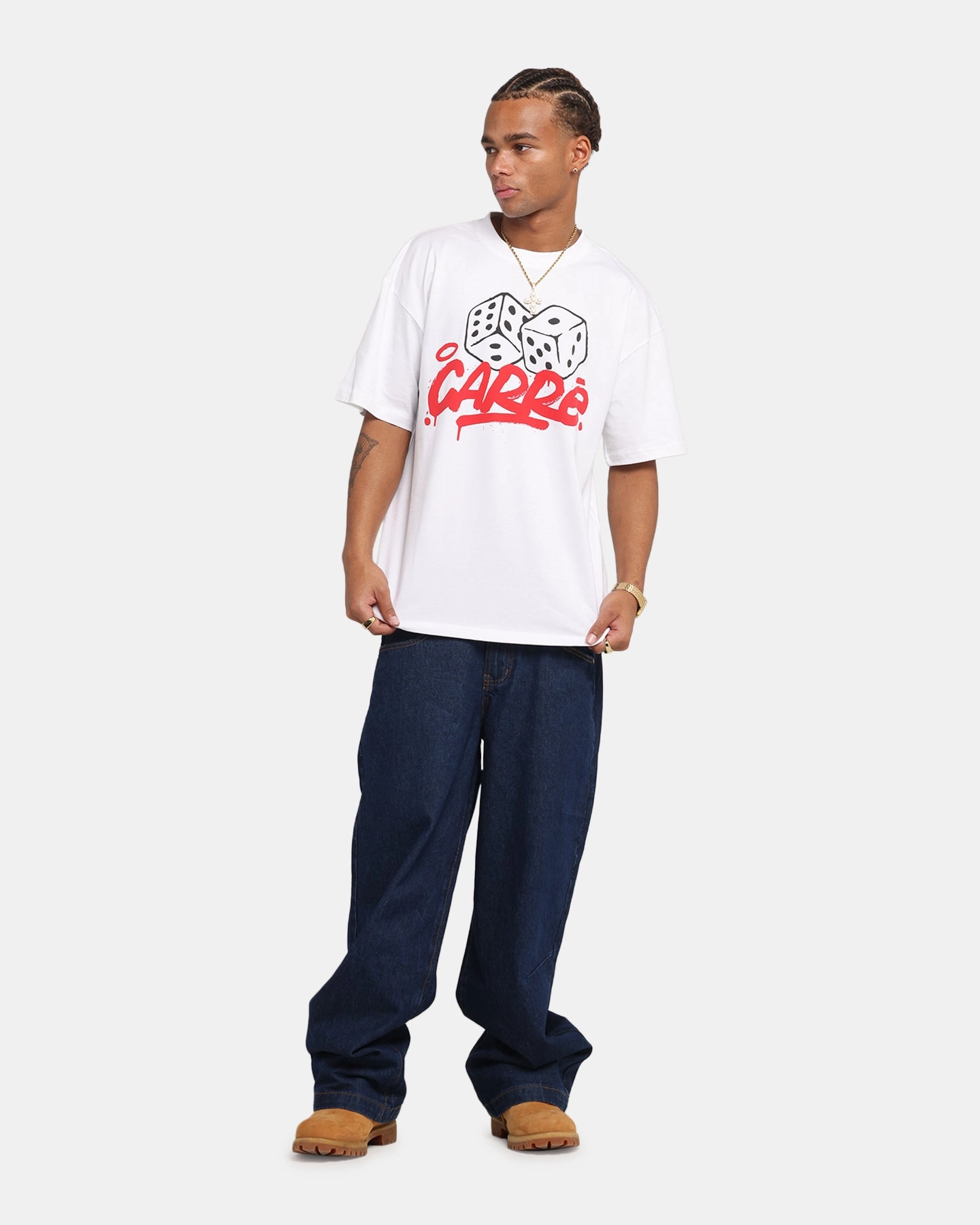 Soft Feel Carre Players Choice T-Shirt White