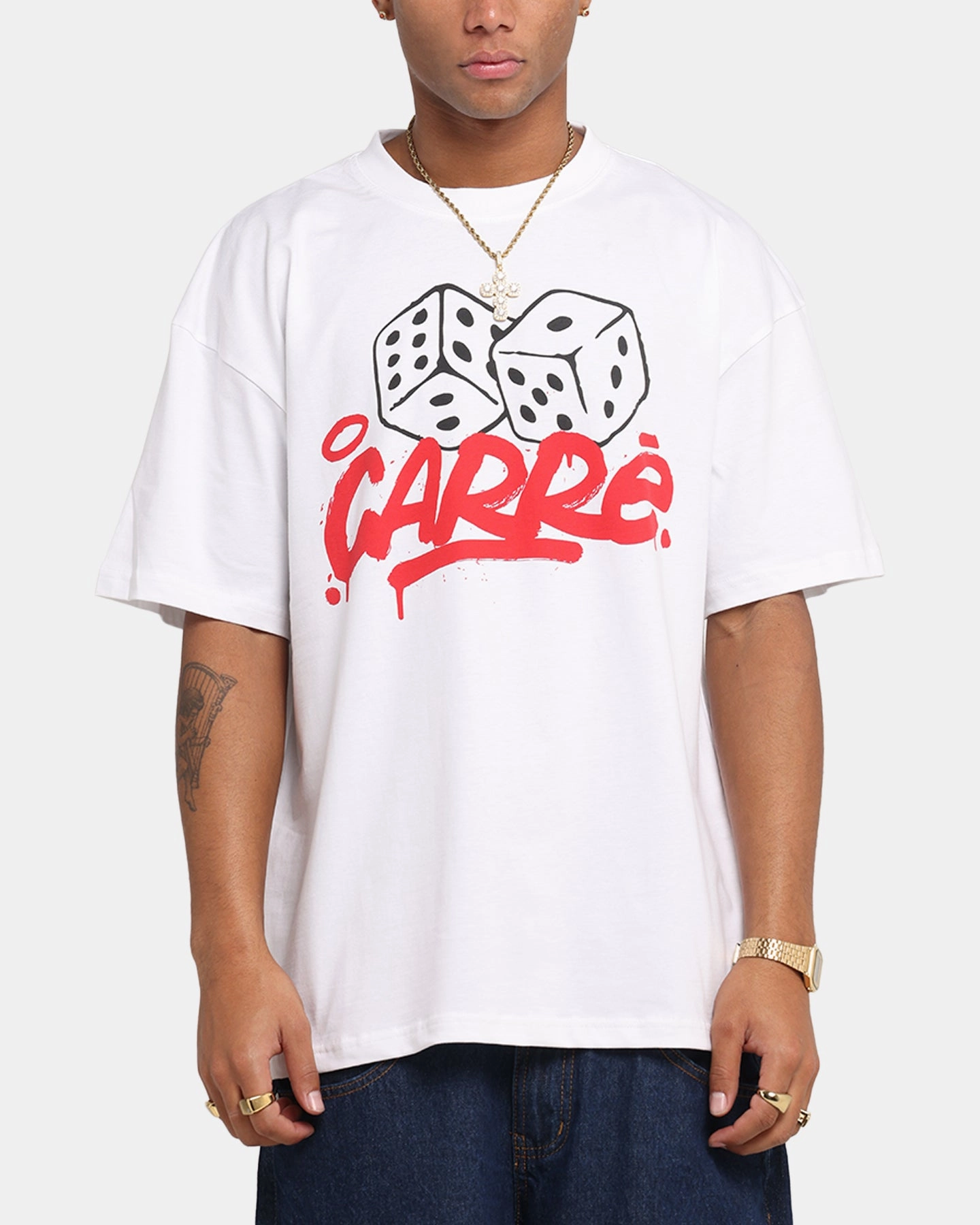 Carre Players Choice T-Shirt White Plus Size TemperatureControl Fabric