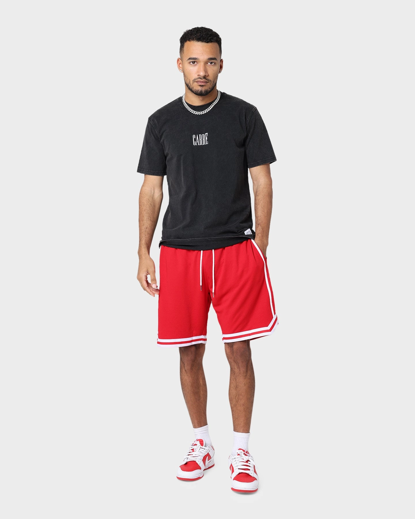 Athletic Look Carre Precision Ball Shorts Red