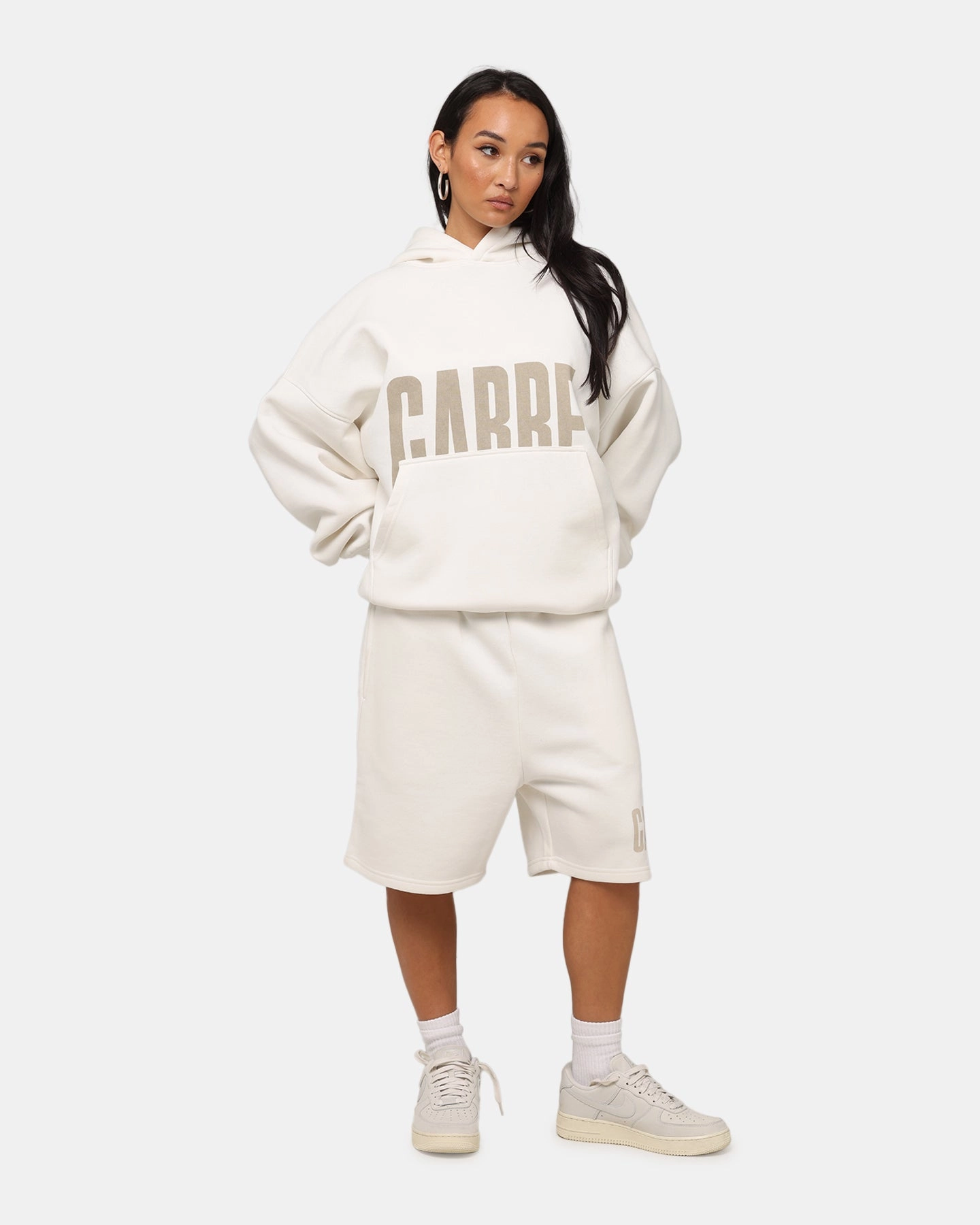 Compressed Packaging Carre Premium Essentials Hoodie Cream