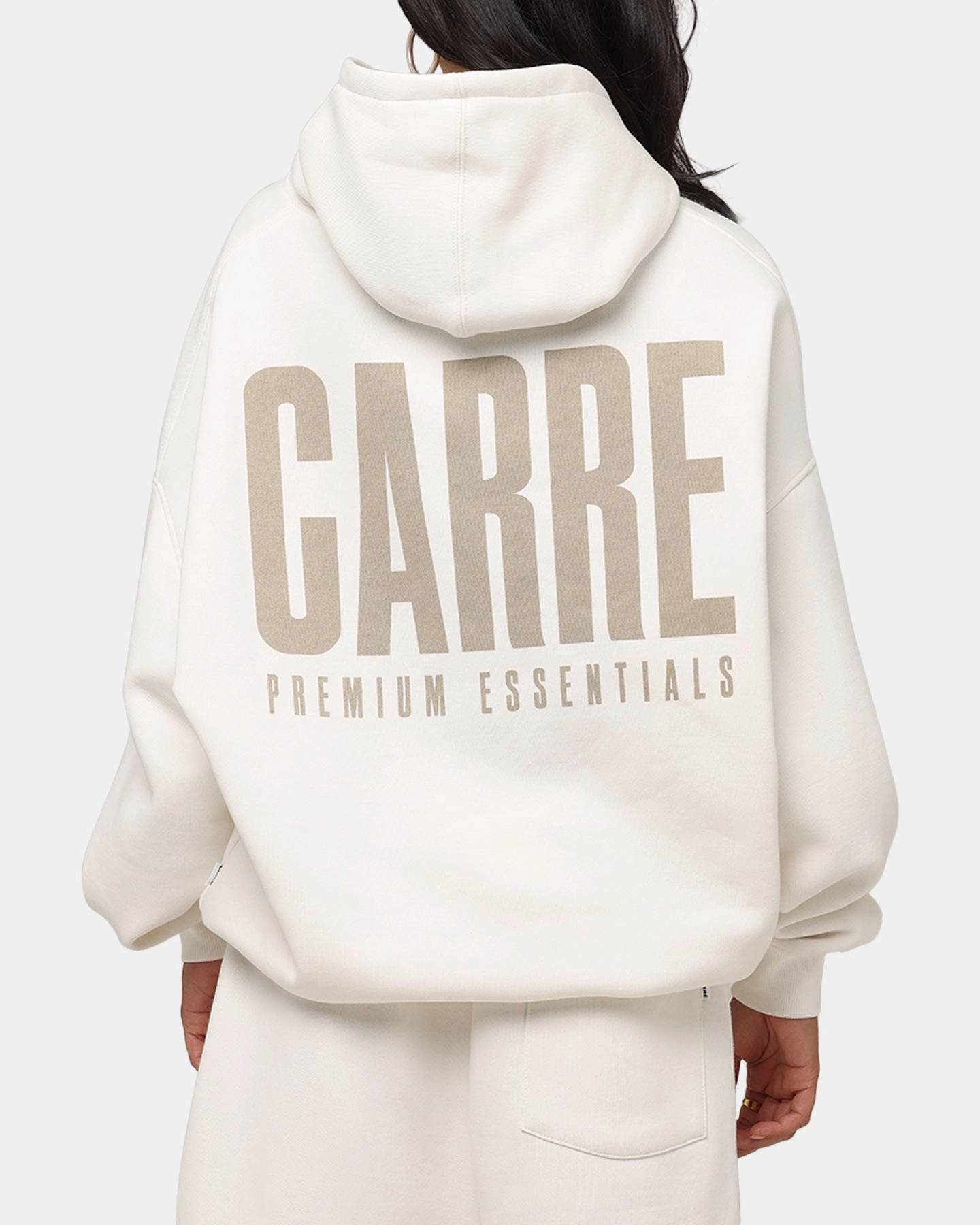 Carre Premium Essentials Hoodie Cream Quick Drying Outdoor Fashion
