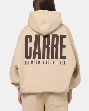 Carre Premium Essentials Hoodie Light Brown Minimal Form