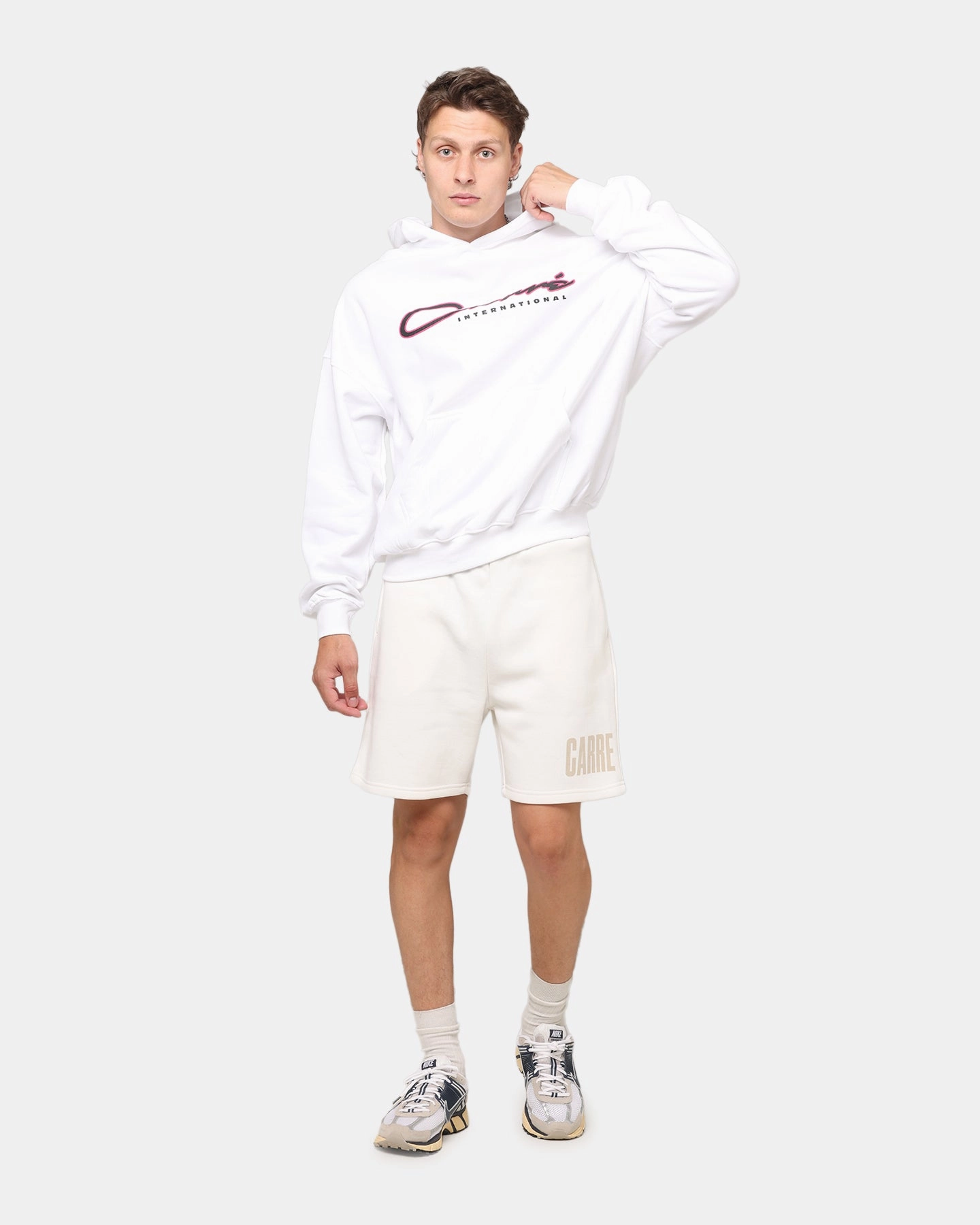 Stain Resistant Treatment Carre Premium Essentials Sweat Shorts Cream