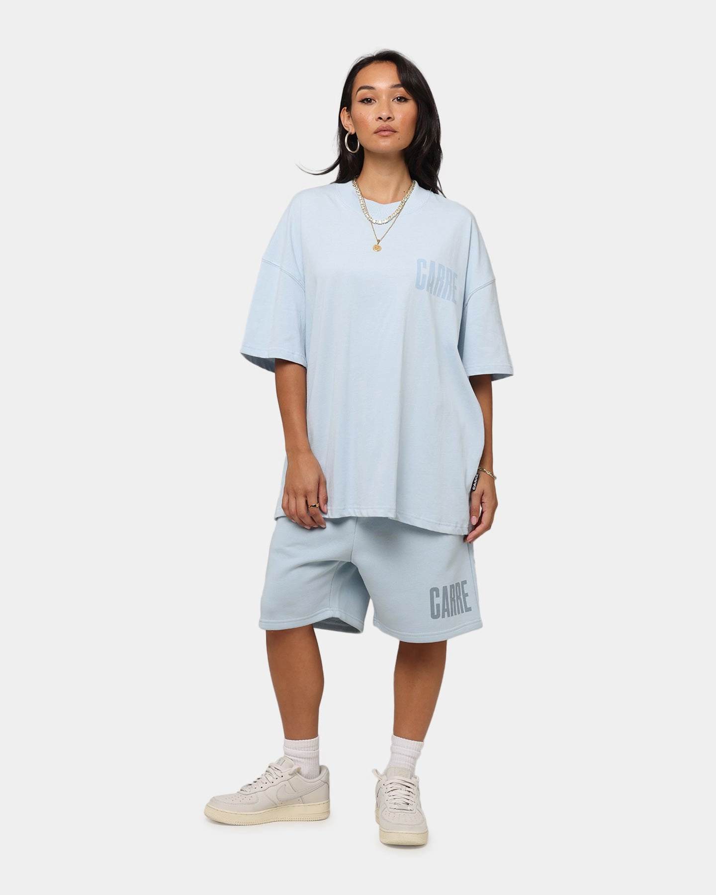 Carre Premium Essentials T-Shirt Baby Blue Anti Odor Technology