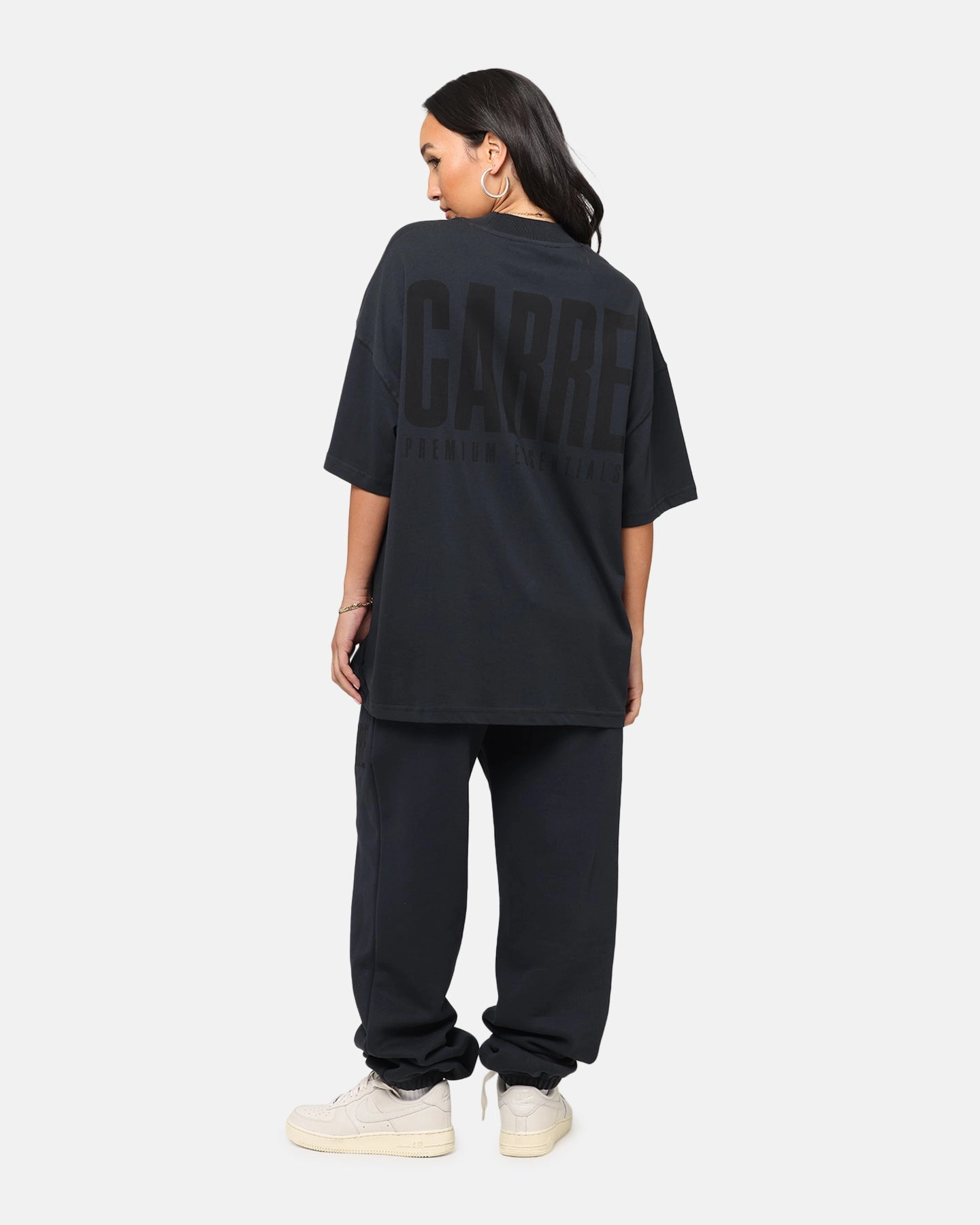 Casual All-Day Carre Premium Essentials T-Shirt Steel/Black