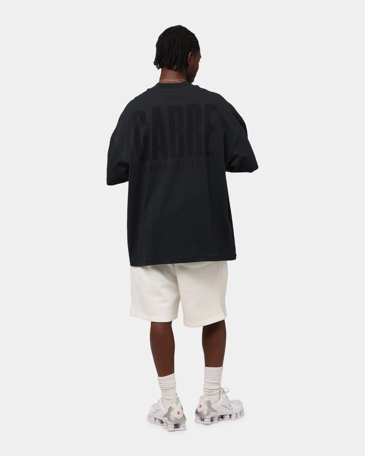 Carre Premium Essentials T-Shirt Steel/Black Breathable Mesh Panels Comfortable Stretch