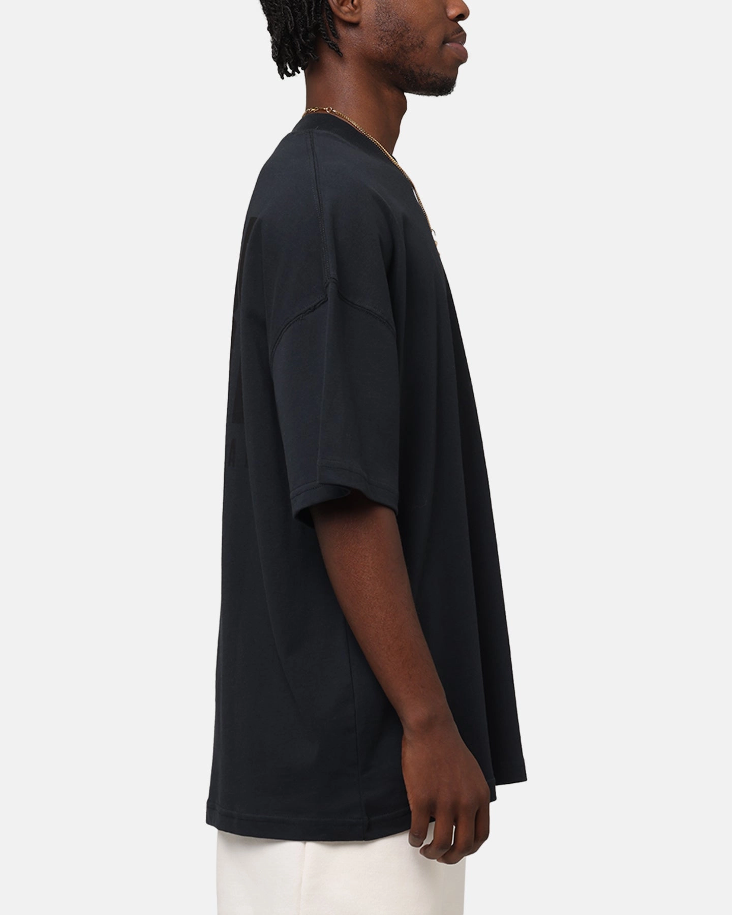 Polka Dot Pattern Carre Premium Essentials T-Shirt Steel/Black