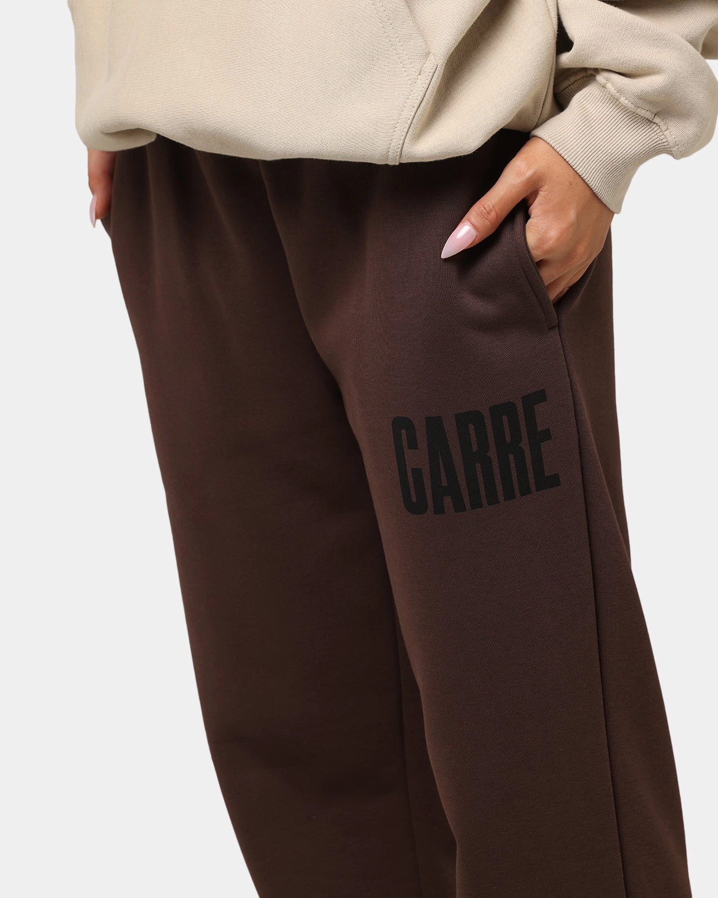 stain guard UVProtection Carre Premium Essentials Track Pant Chocolate