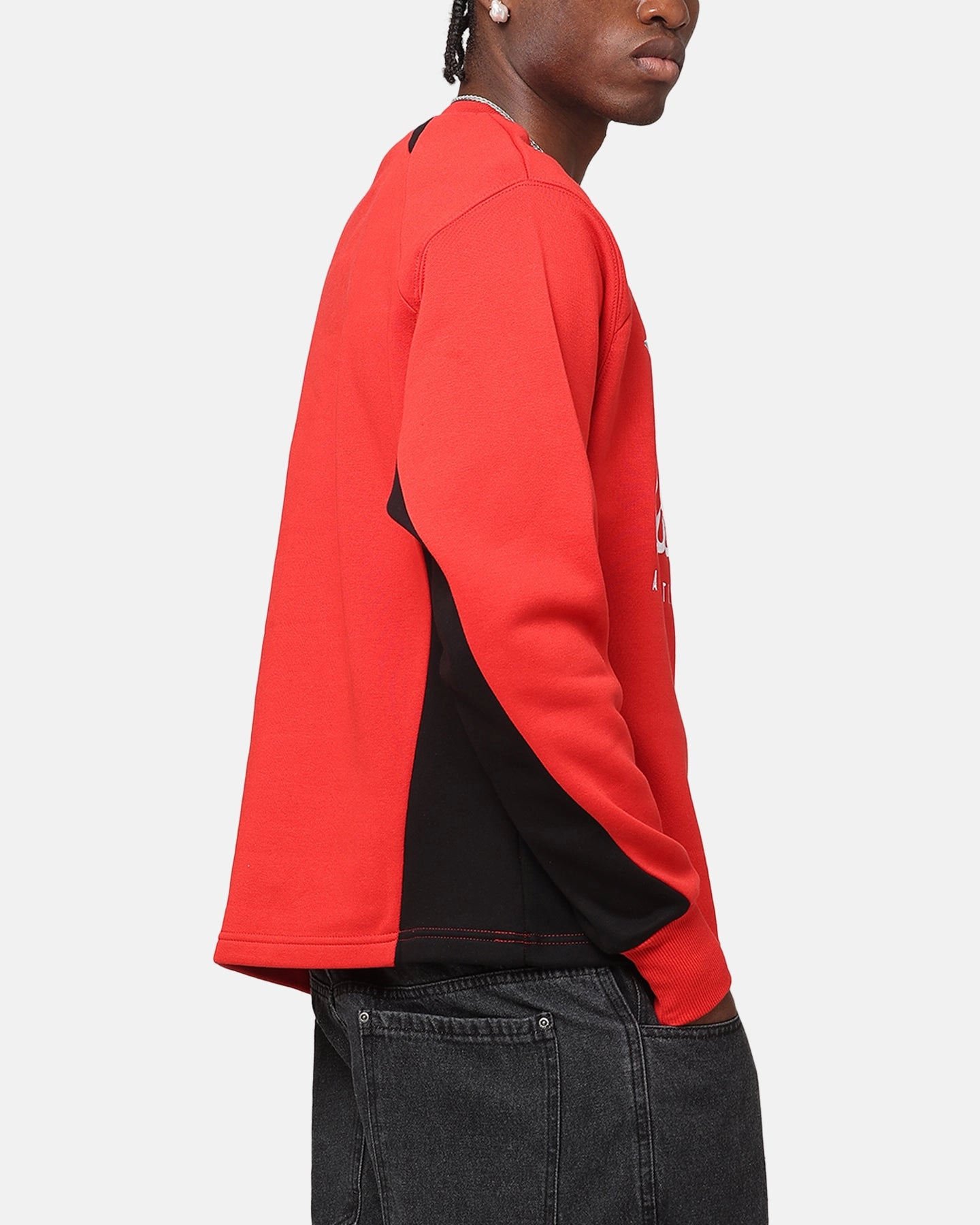 Ripstop Fabric Technology Carre Prestige Crewneck Red