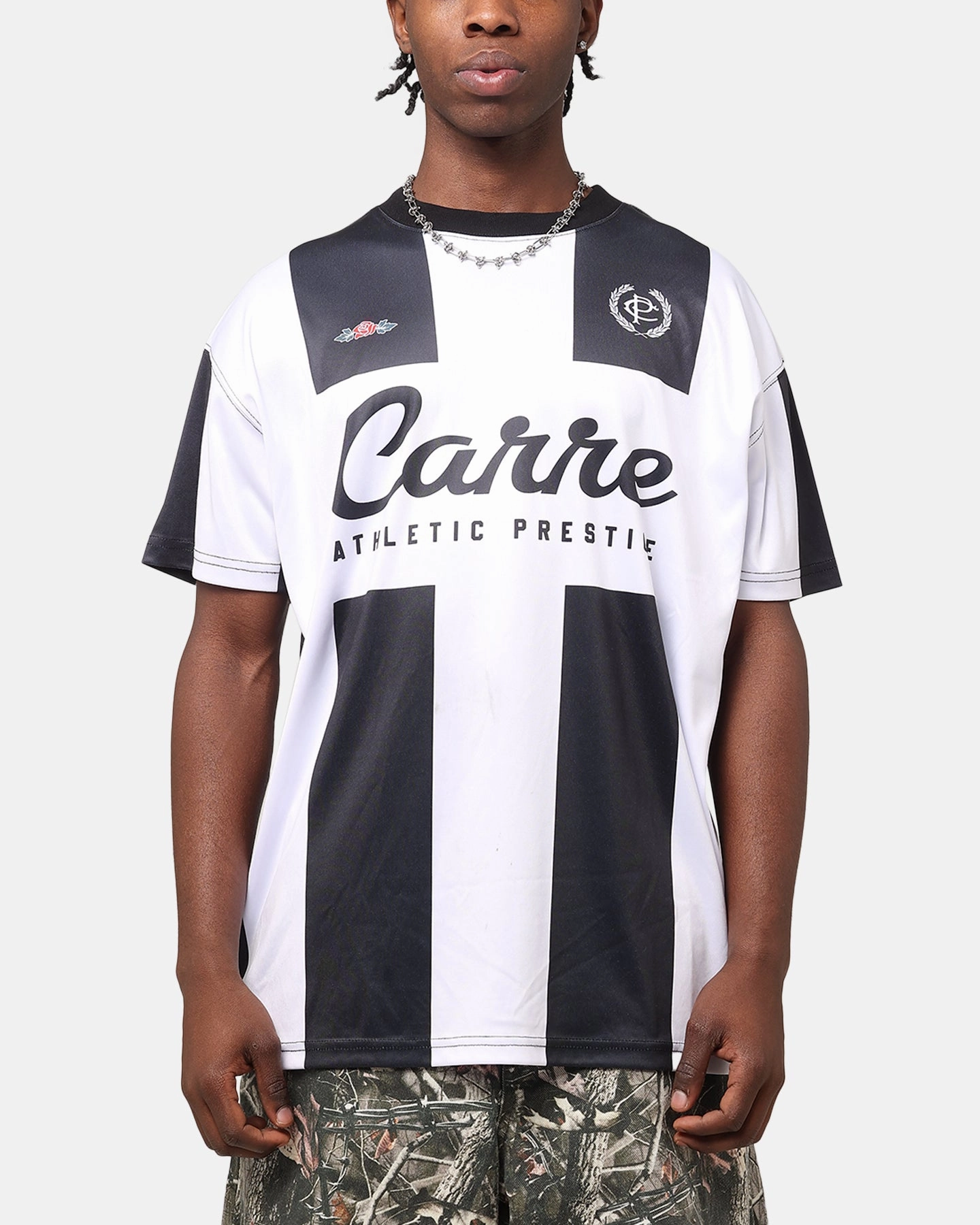 Carre Prestige Football T-Shirt Black/White Perfect Wear Fashion Layer