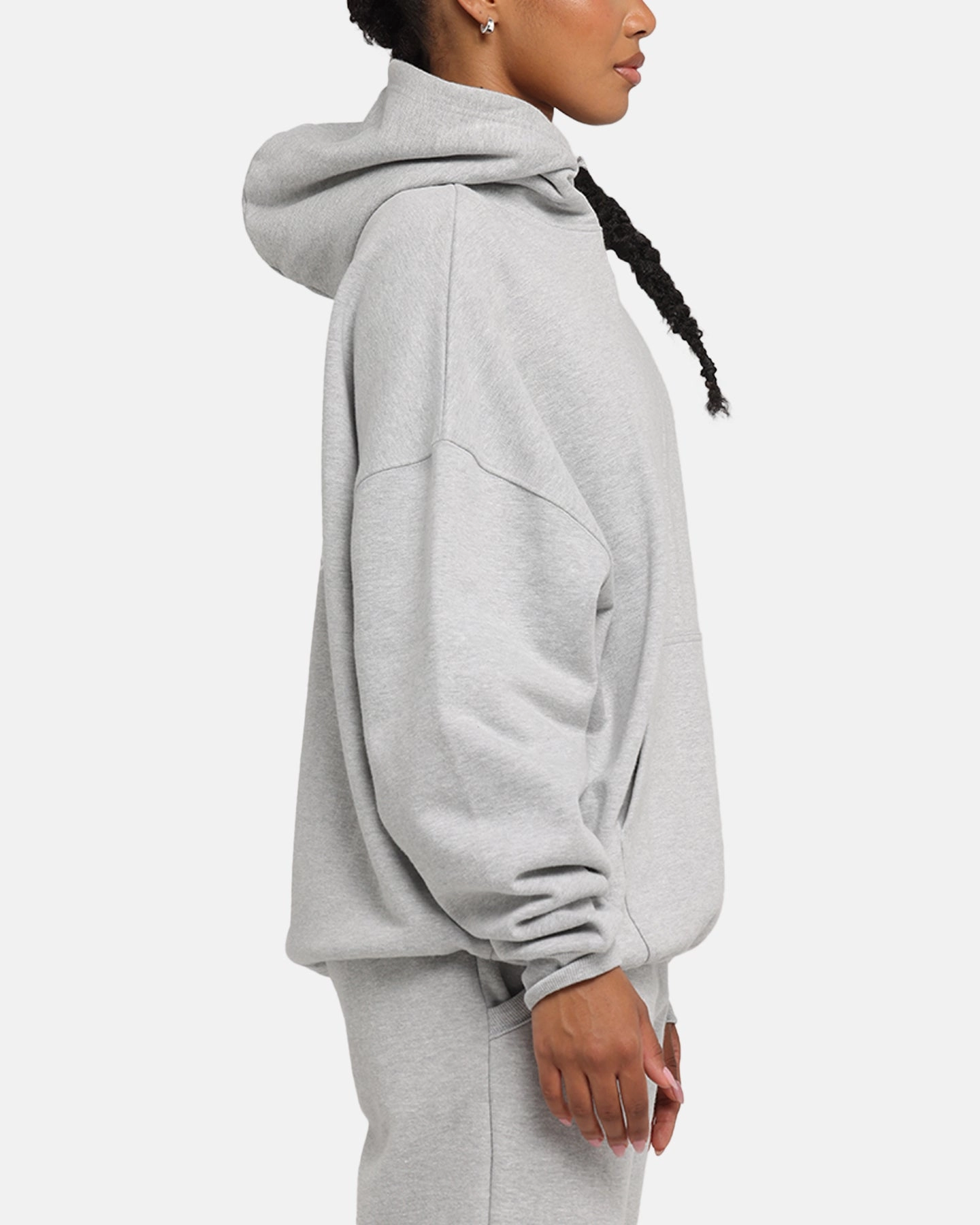 Carre Prestige Script Hoodie Grey Marle Nightwear