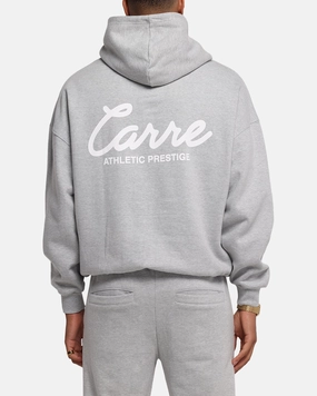 military civilian integration Carre Prestige Script Hoodie Grey Marle