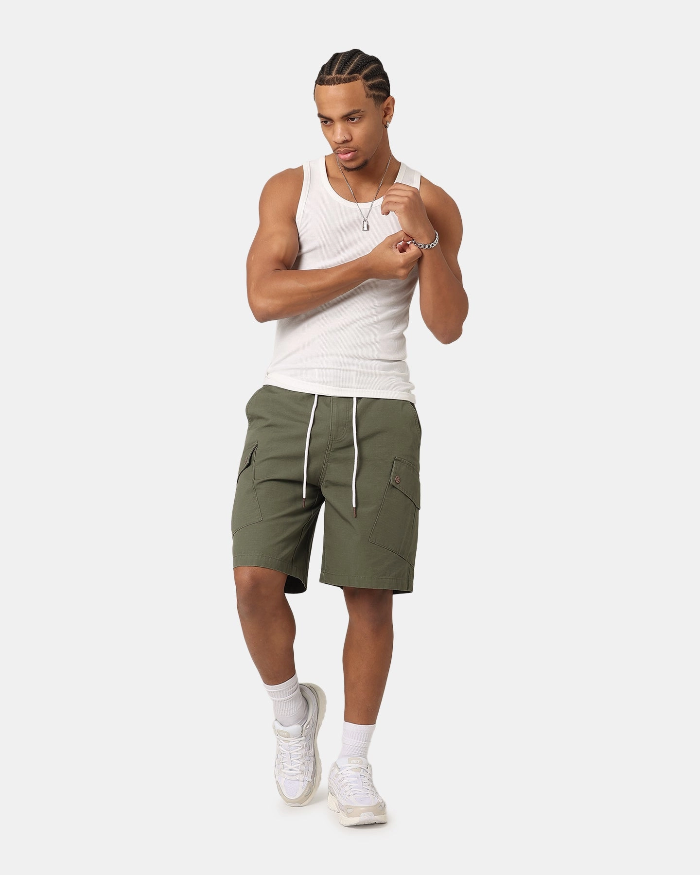 Sports Comfort Carre Quality Cargo Shorts Green