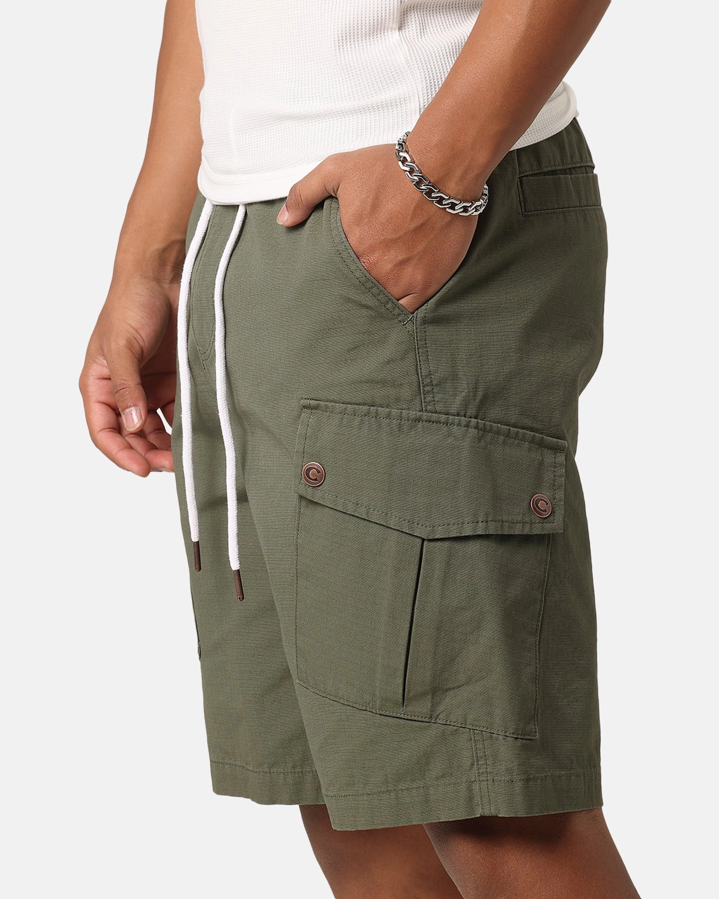 Ultra Soft Lining Carre Quality Cargo Shorts Green