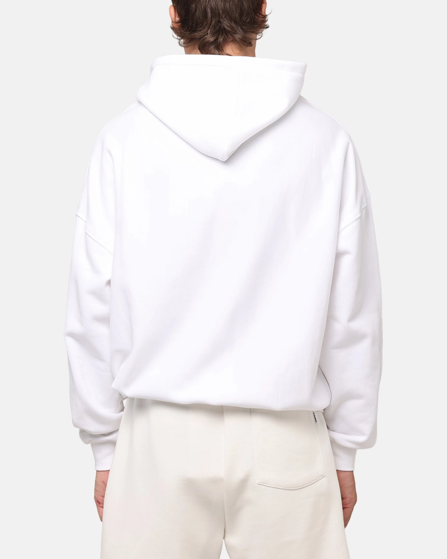 technicians Carre Race Script Hoodie White