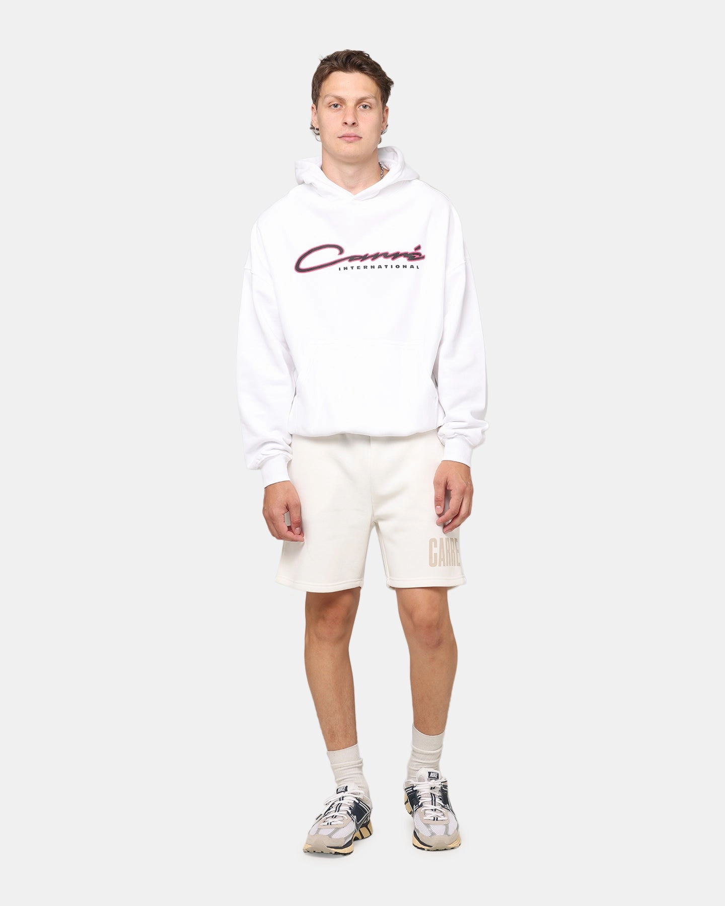 Carre Race Script Hoodie White Trusted military use