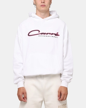 Carre Race Script Hoodie White Hygienic Lining Mesh Panel Insert