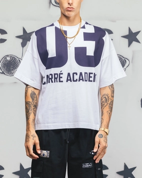 Carre Rally T-Shirt White/Navy Everyday Fashion