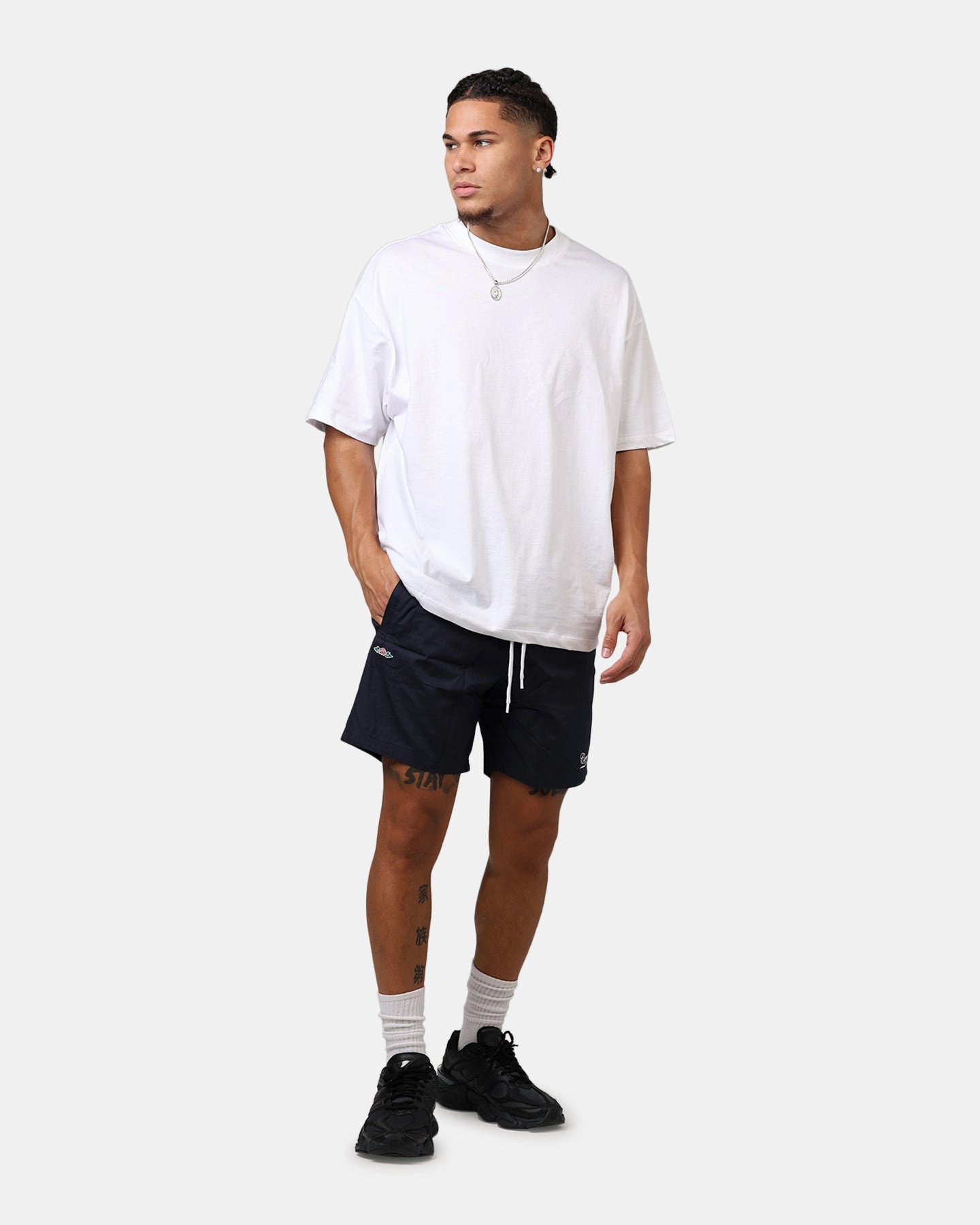 Carre Rara Beach Shorts Navy Sweat Resistant Coating Summer Mood