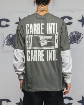 Carre Rear Vision Long Sleeve T-Shirt Green/White kids'